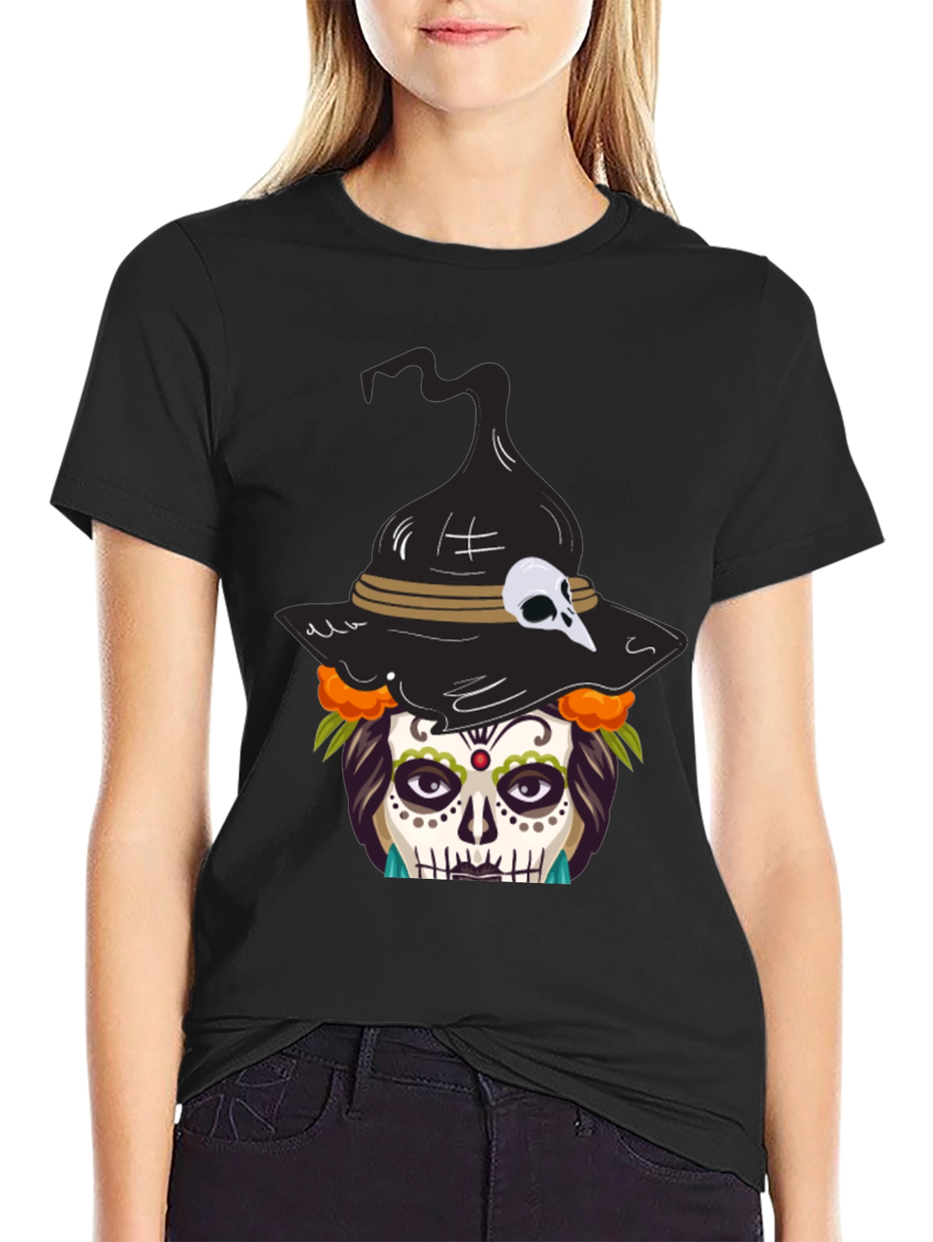 Day of the Dead Witch T-Shirt