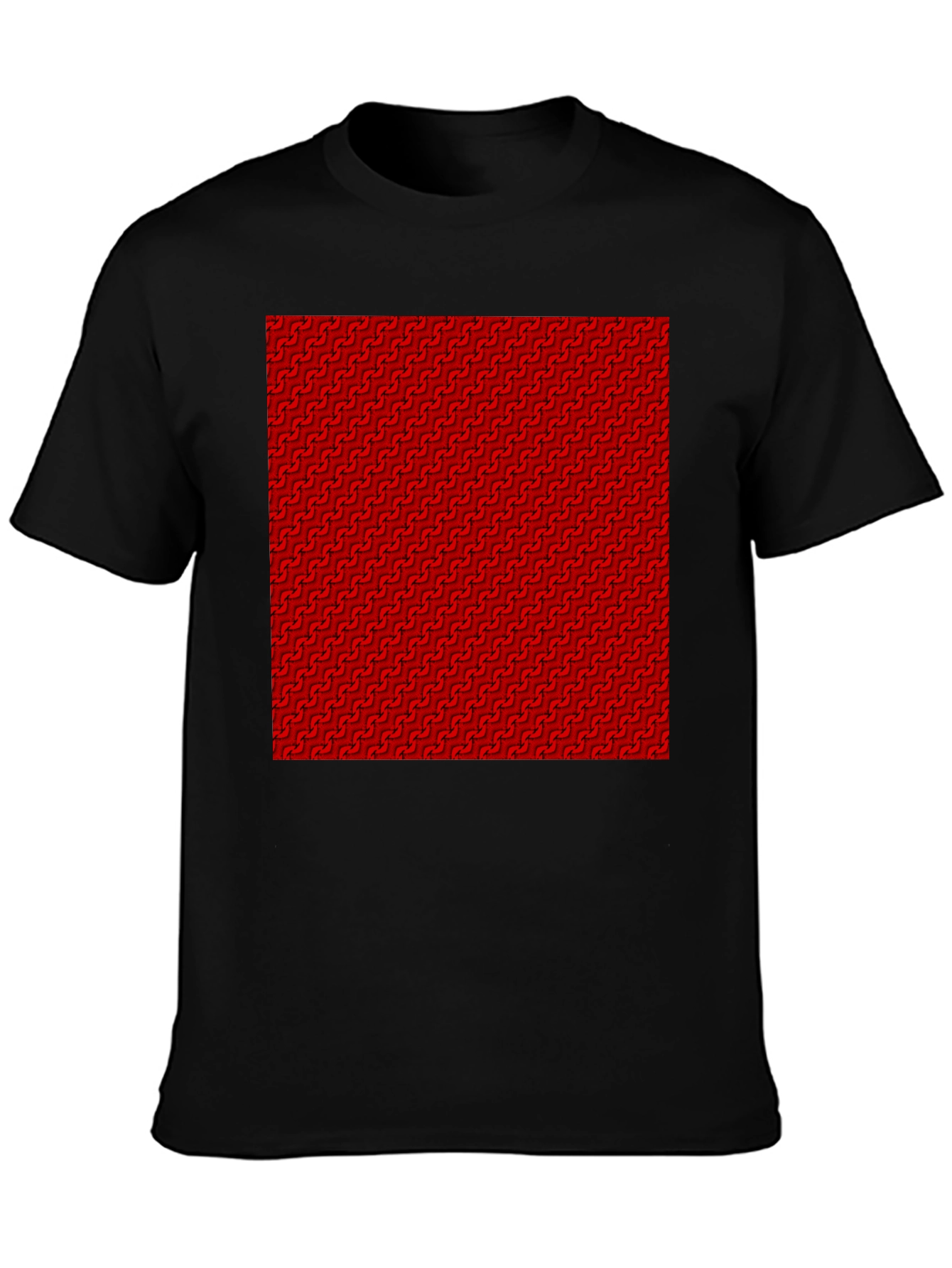 Patterned Graphic Tee - Modern Casual Style