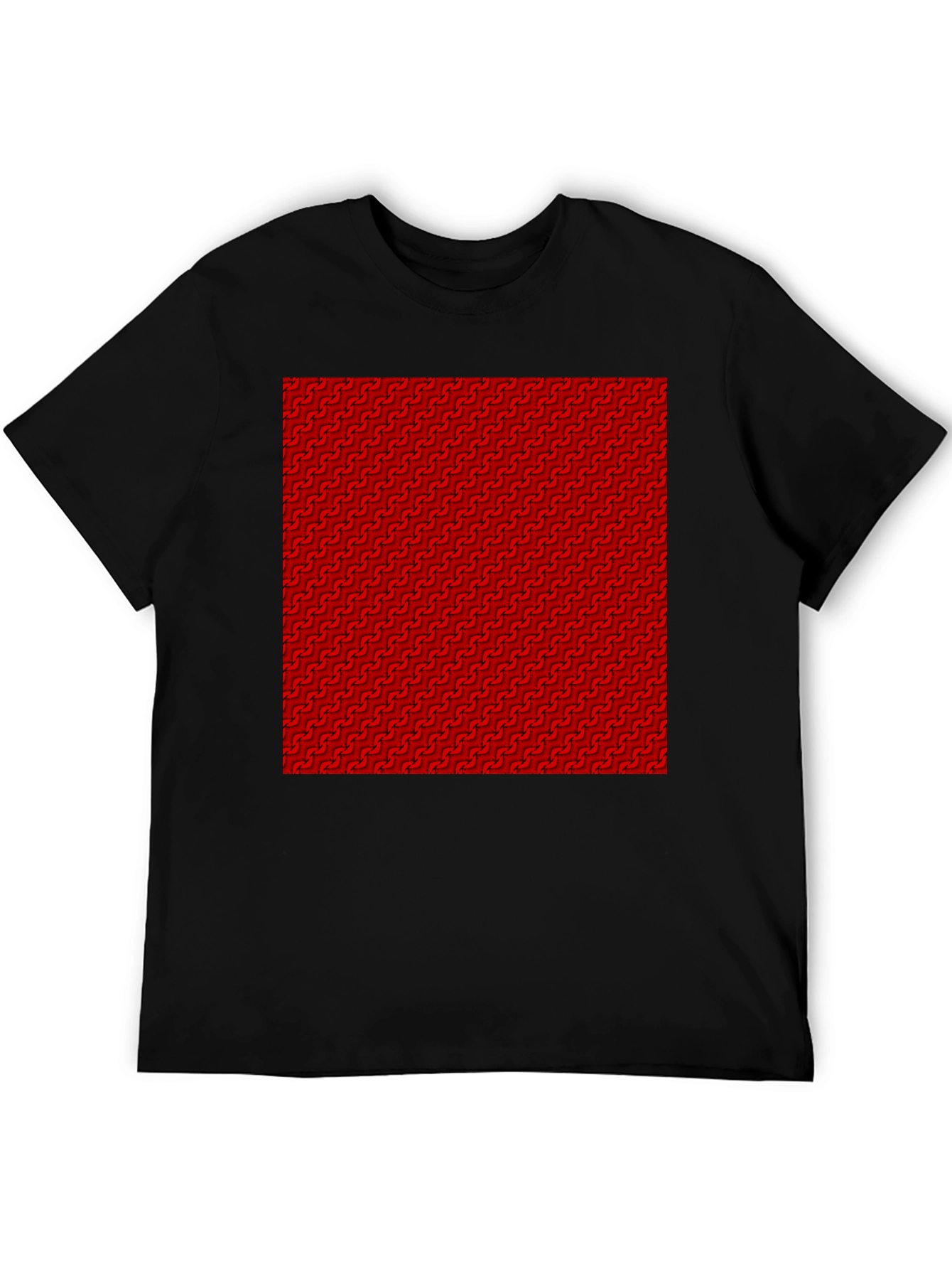 Patterned Graphic Tee - Modern Casual Style