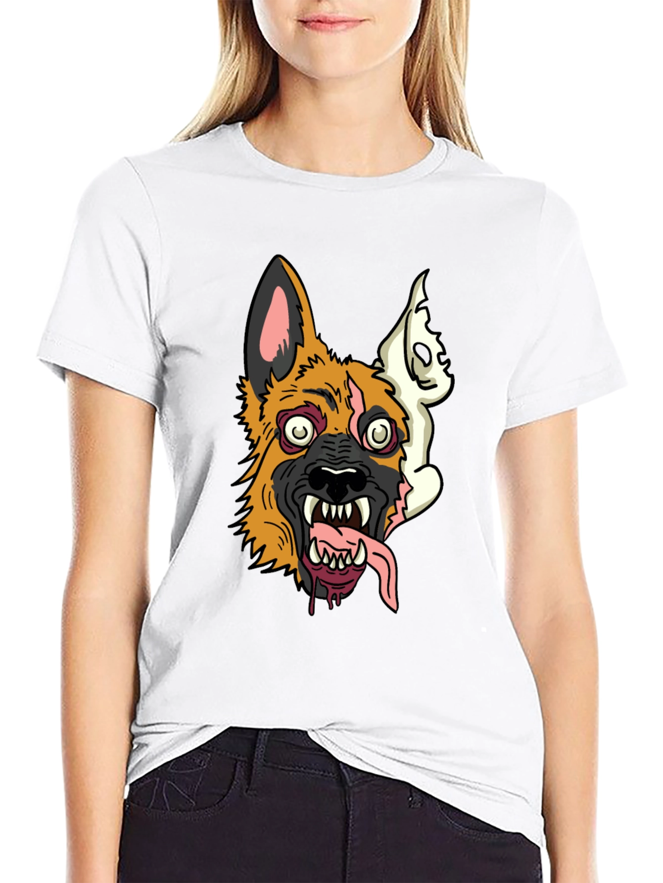 Zombie Dog Graphic Tee - Mens Black T-Shirt