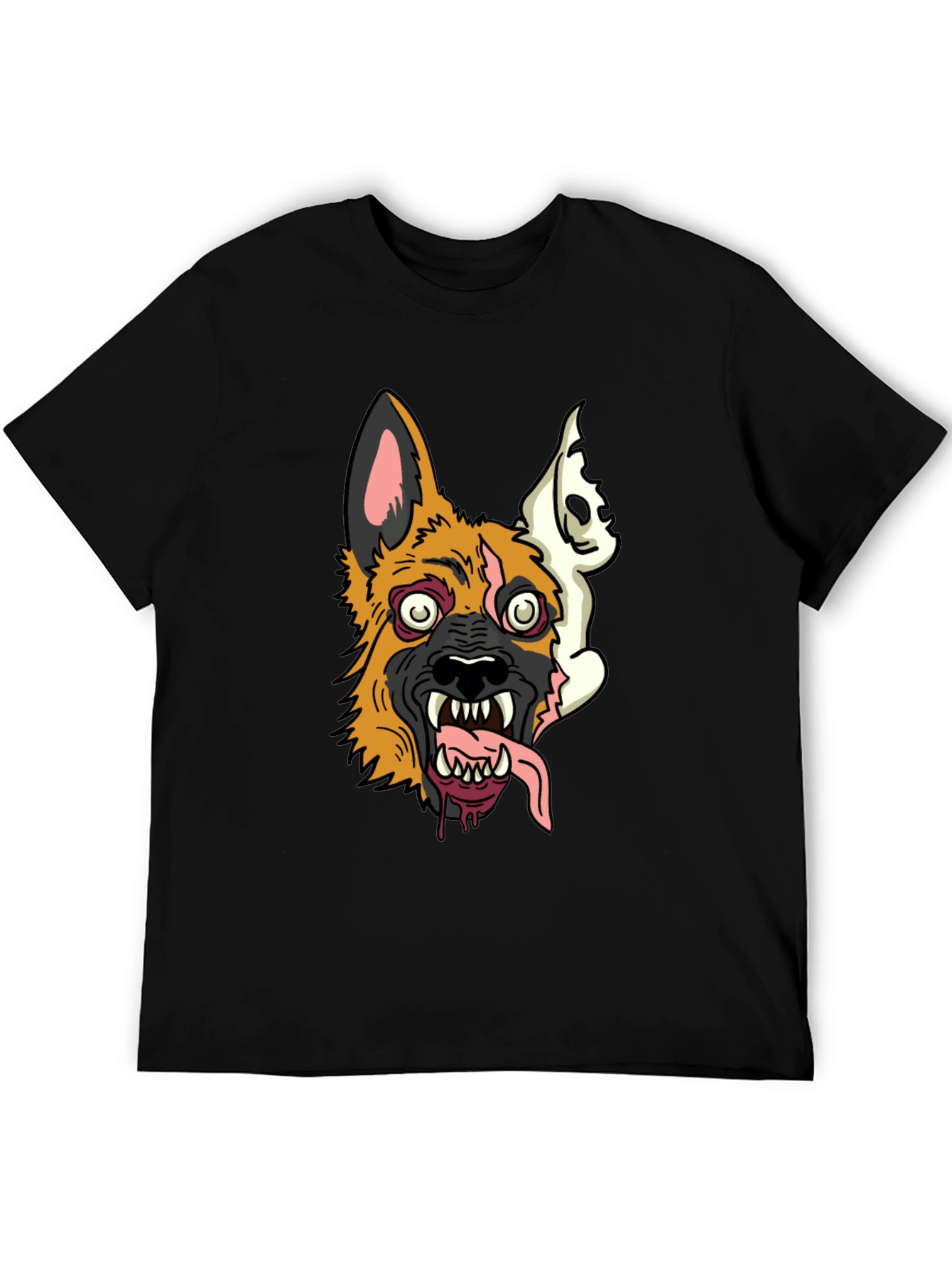Zombie Dog Graphic Tee - Mens Black T-Shirt