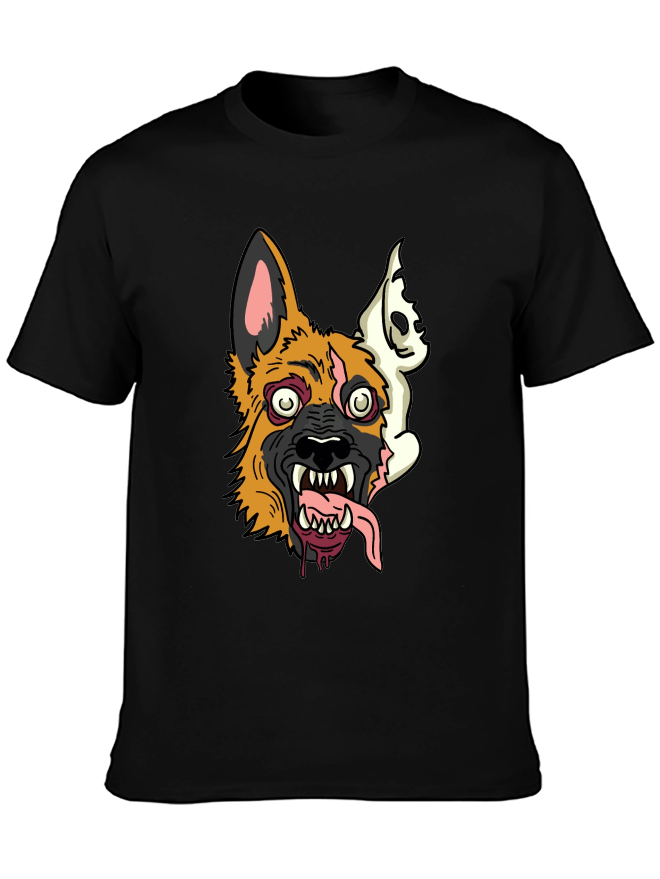Zombie Dog Graphic Tee - Mens Black T-Shirt