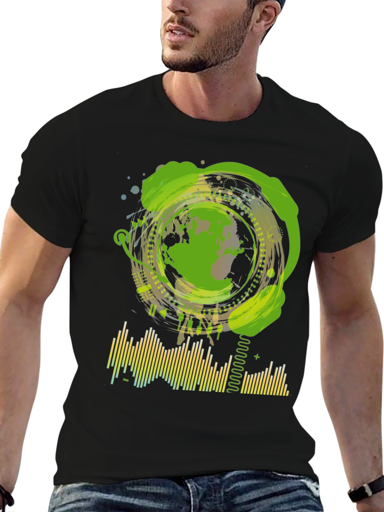 Eco-Friendly Earth Graphic Tee