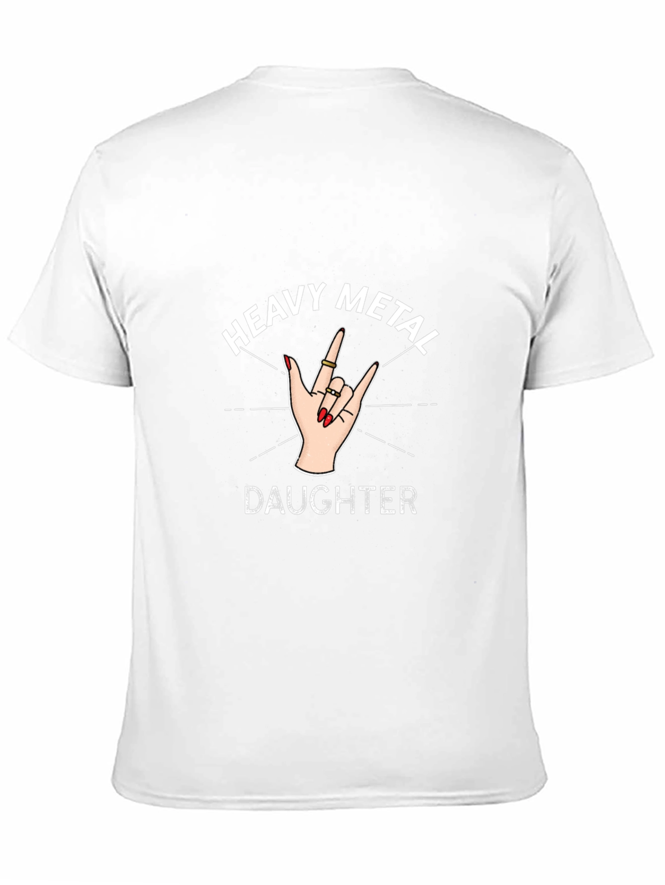 Heavy Metal Daughter Graphic Tee - Rocker Style Shirt