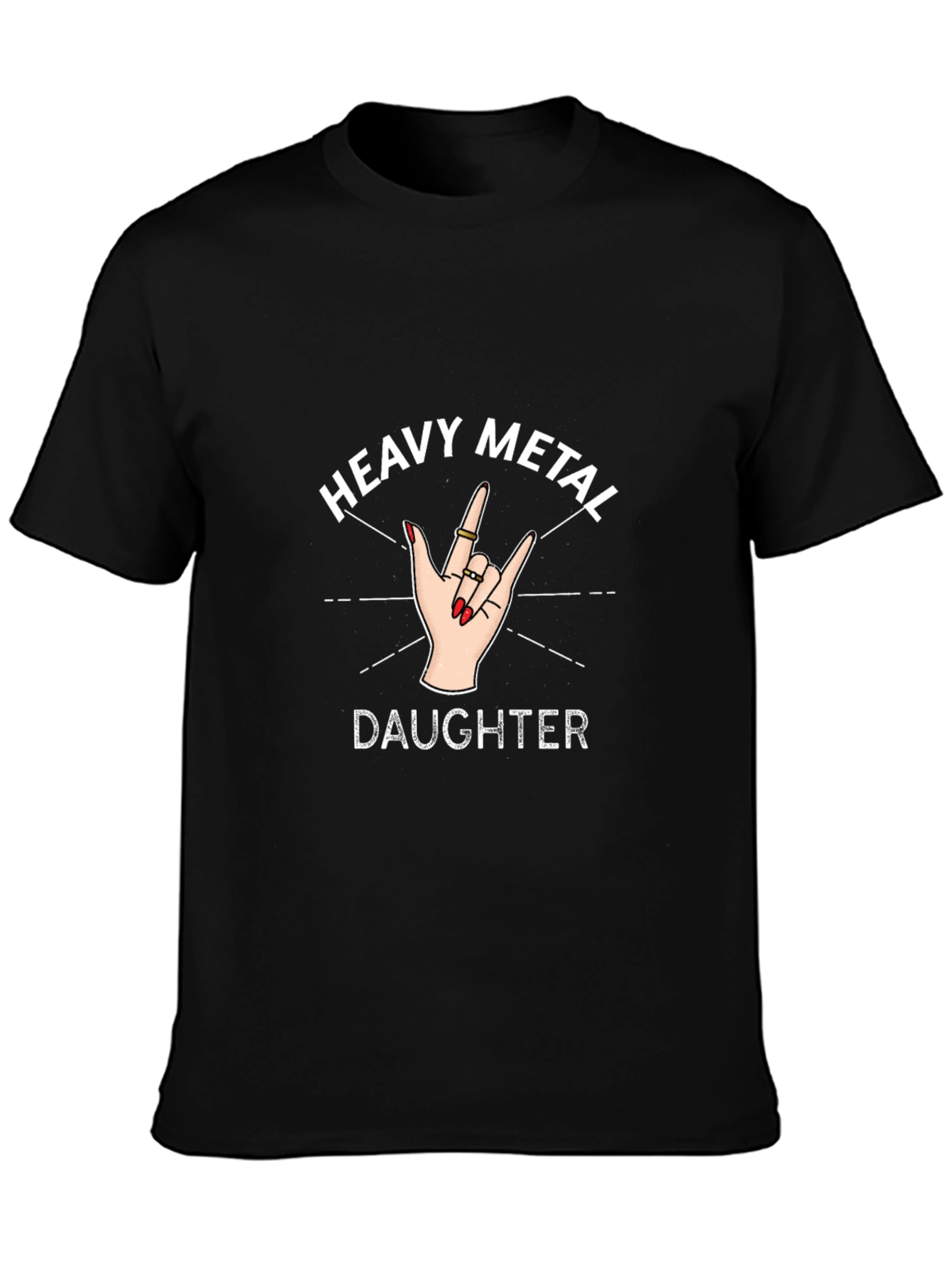 Heavy Metal Daughter Graphic Tee - Rocker Style Shirt