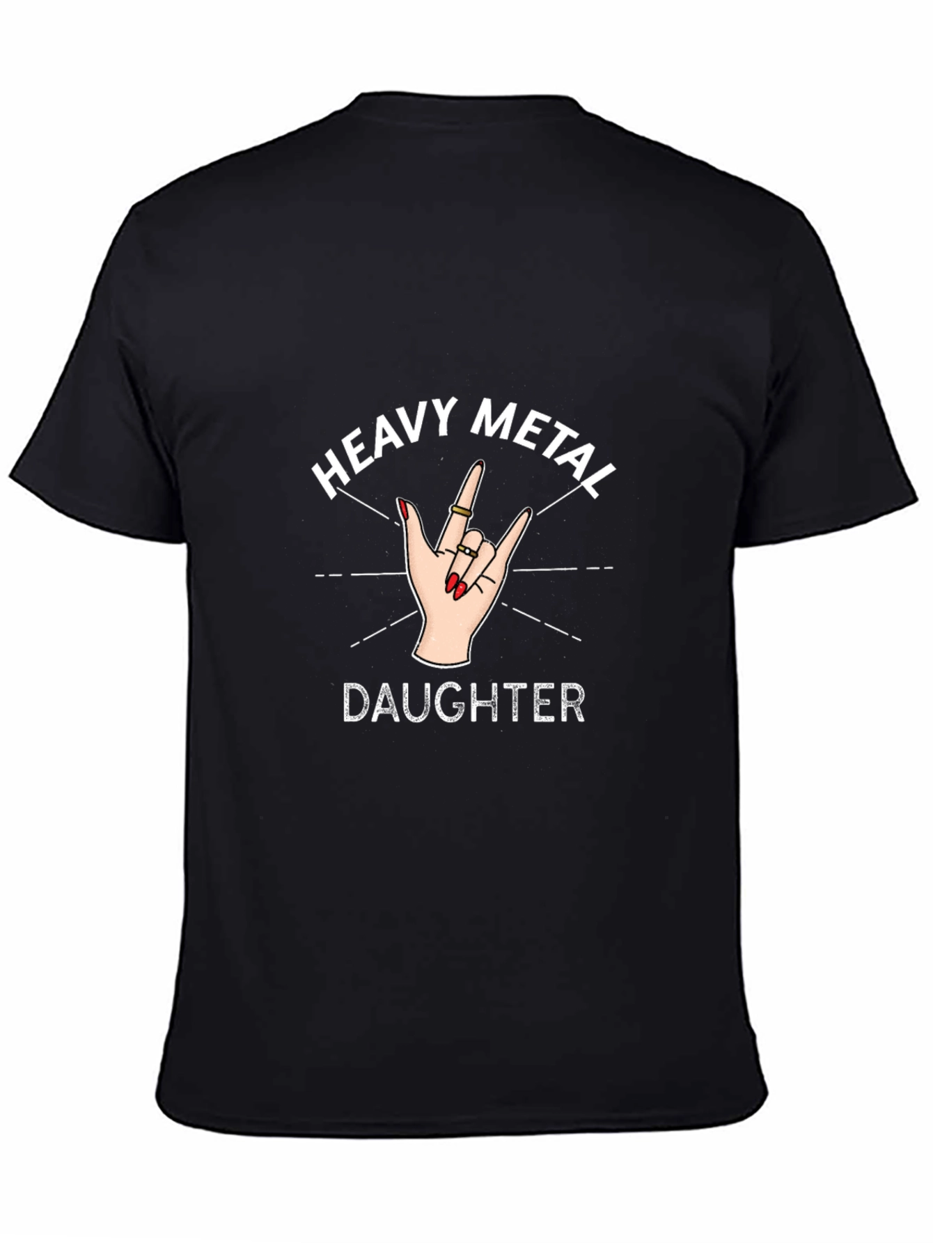 Heavy Metal Daughter Graphic Tee - Rocker Style Shirt