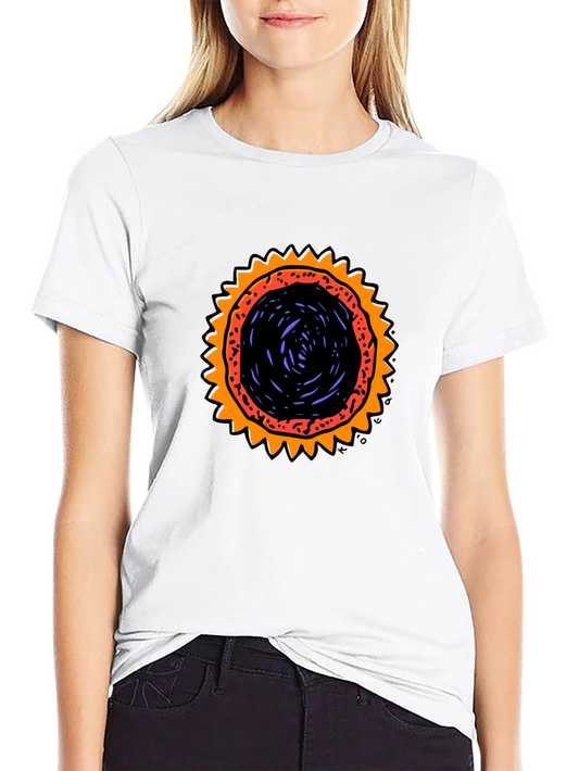 Graphic Sunburst T-Shirt - Black