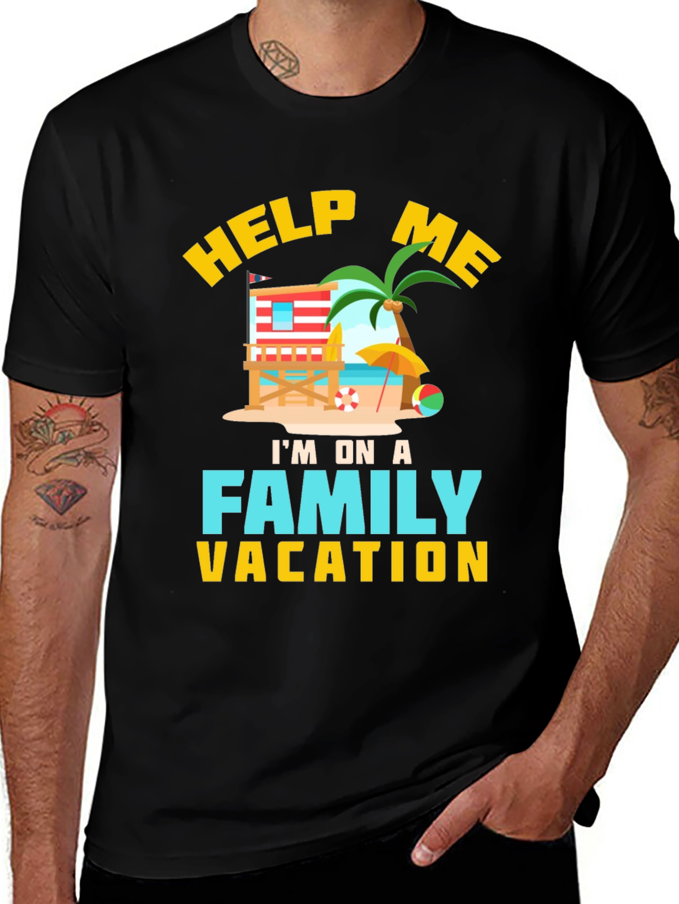 Help Me Im On A Family Vacation T-Shirt