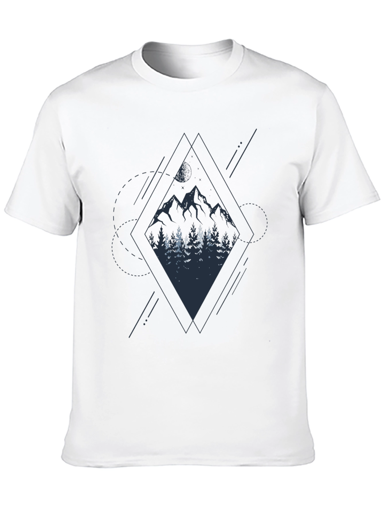 Mountain & Forest Graphic Black Tee