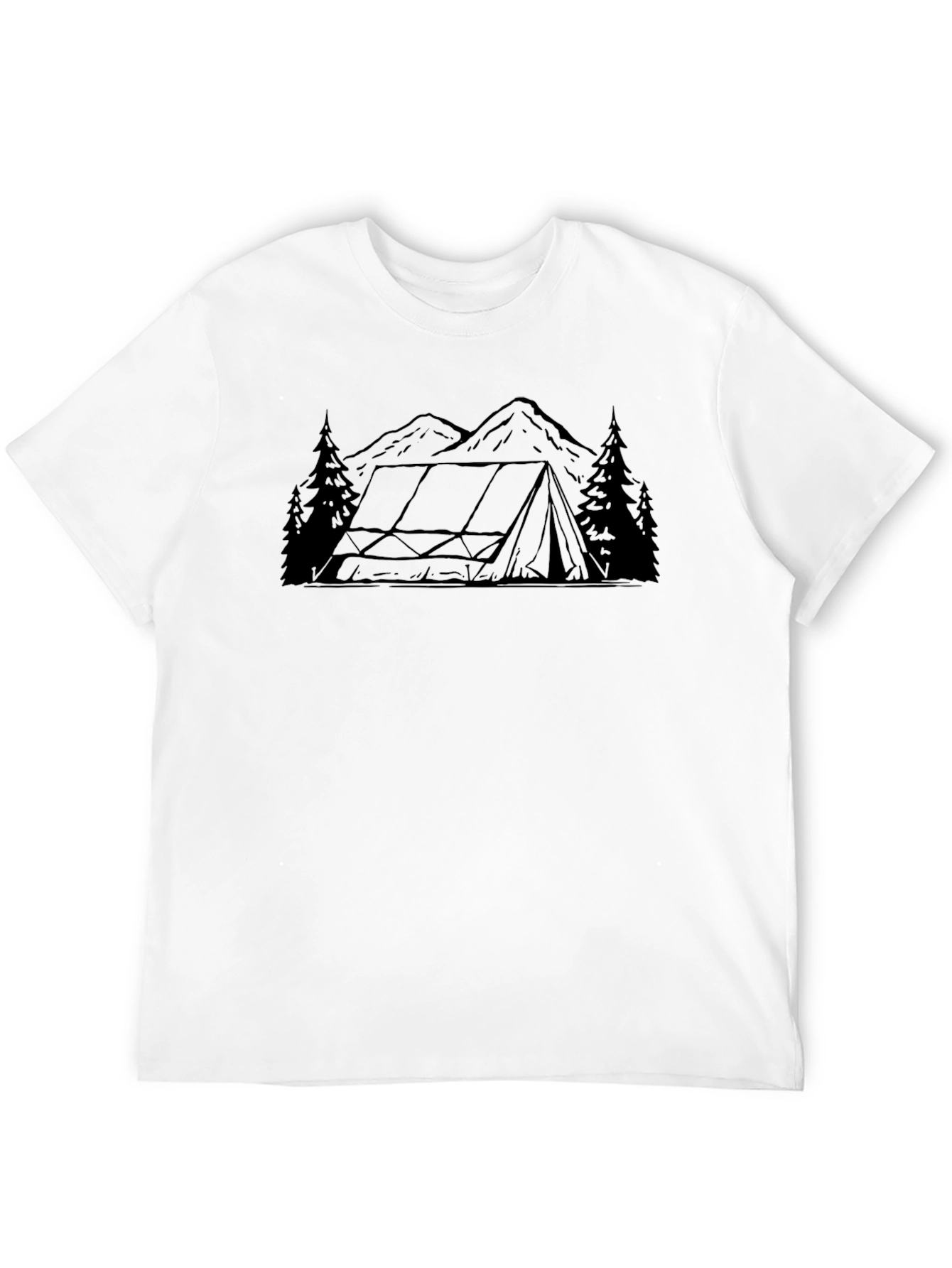 Camping Adventure Tee - Mountain Tent Graphic