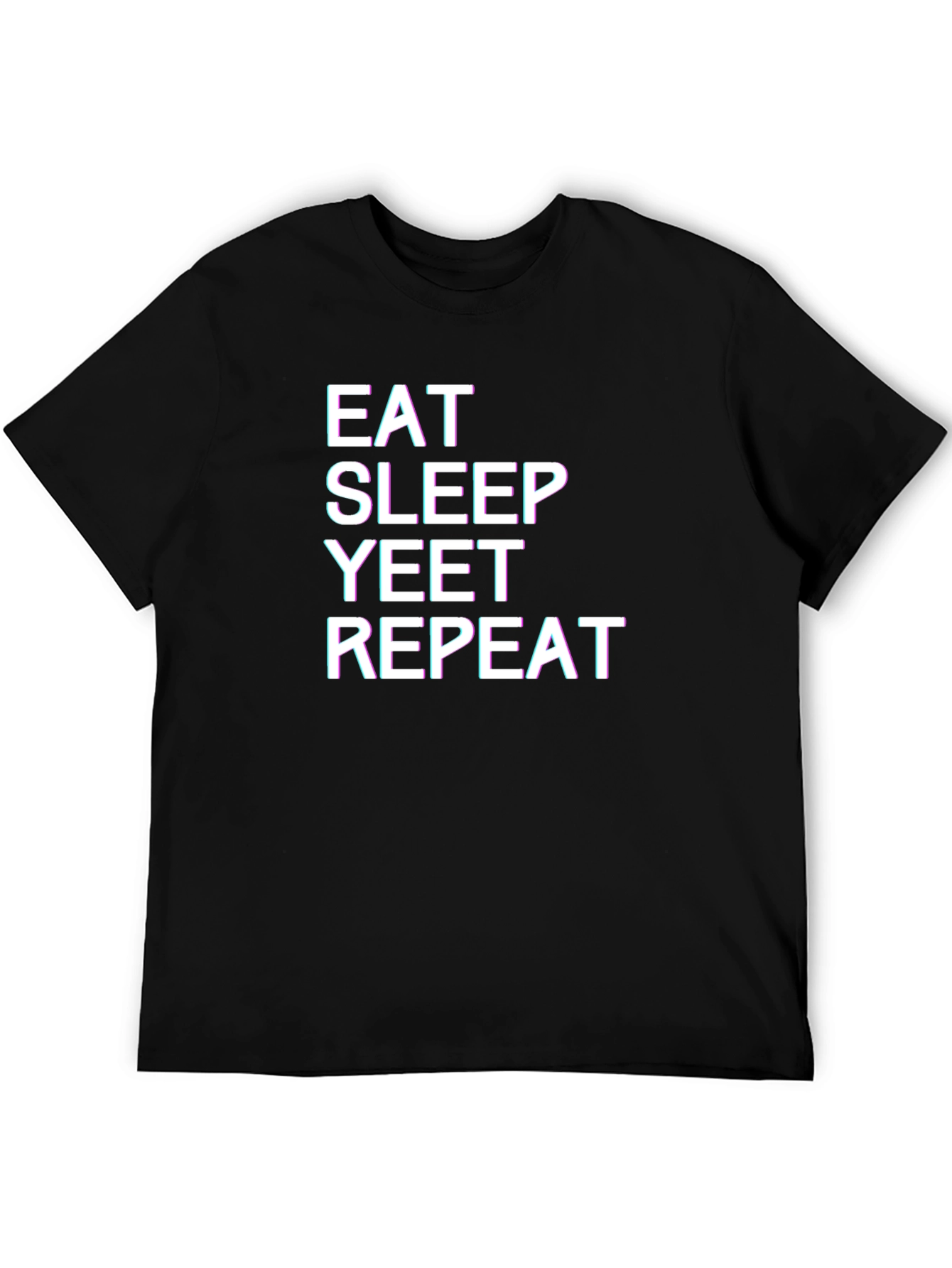 Eat Sleep Yeet Repeat Black T-Shirt