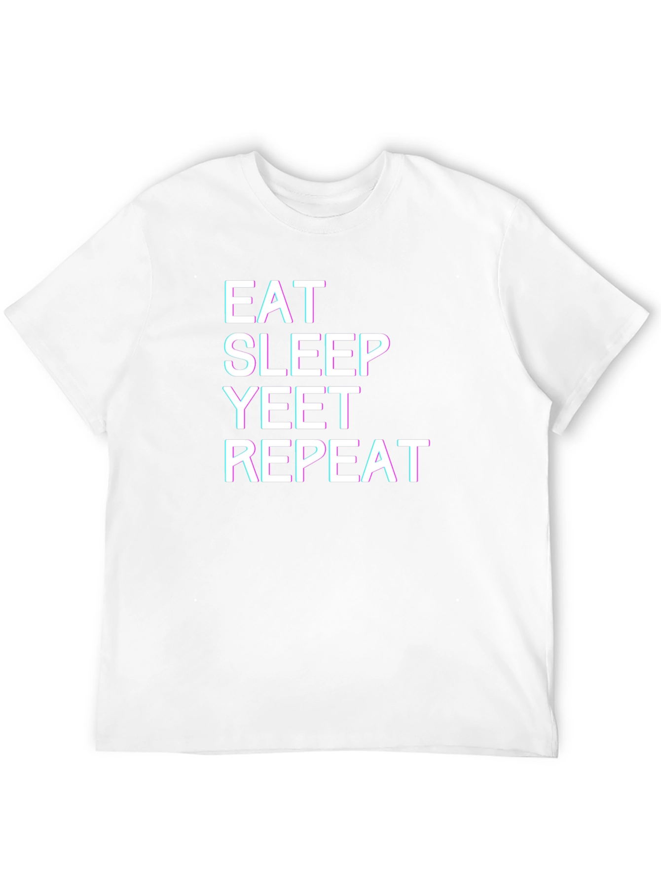 Eat Sleep Yeet Repeat Black T-Shirt