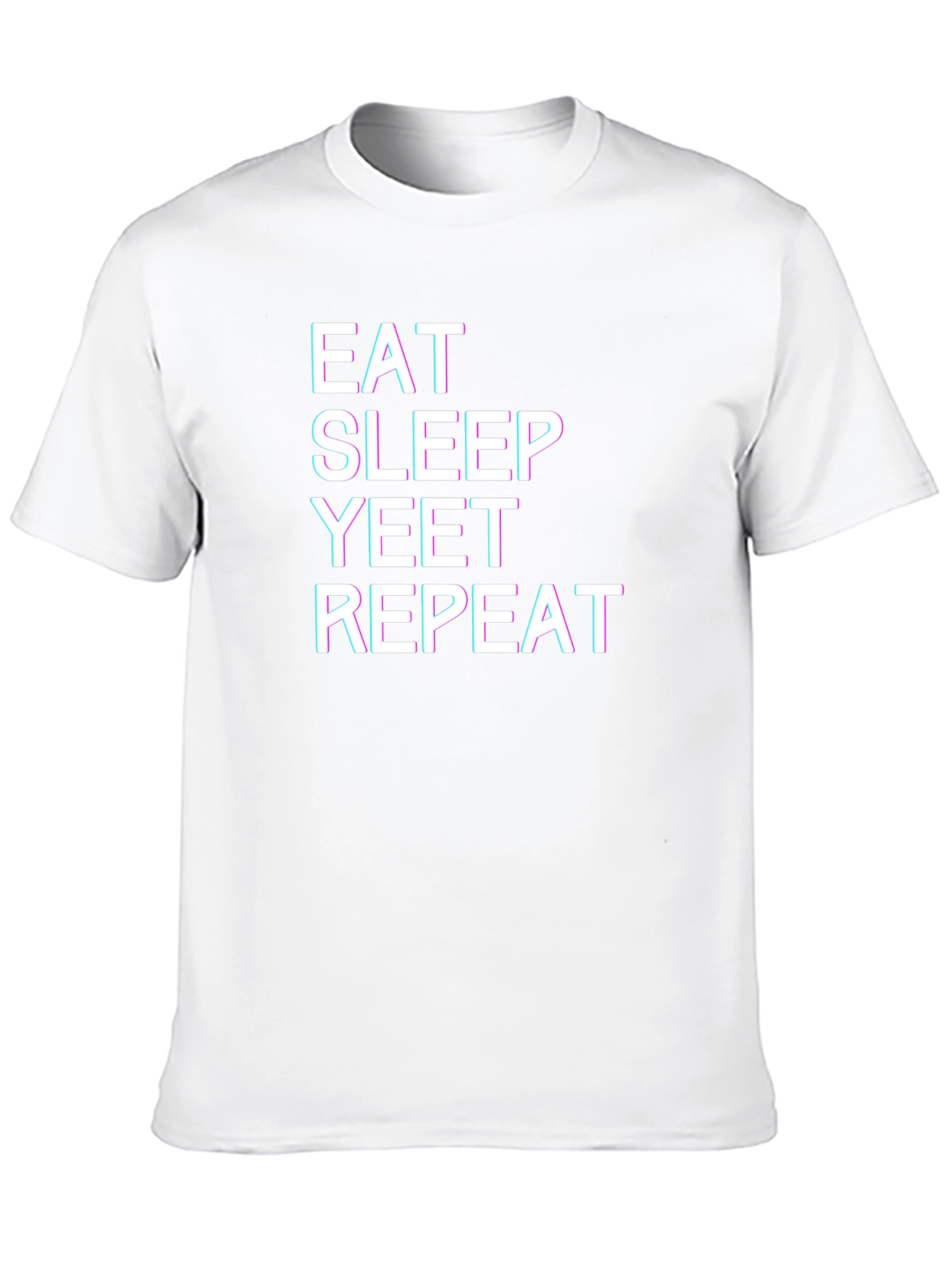 Eat Sleep Yeet Repeat Black T-Shirt