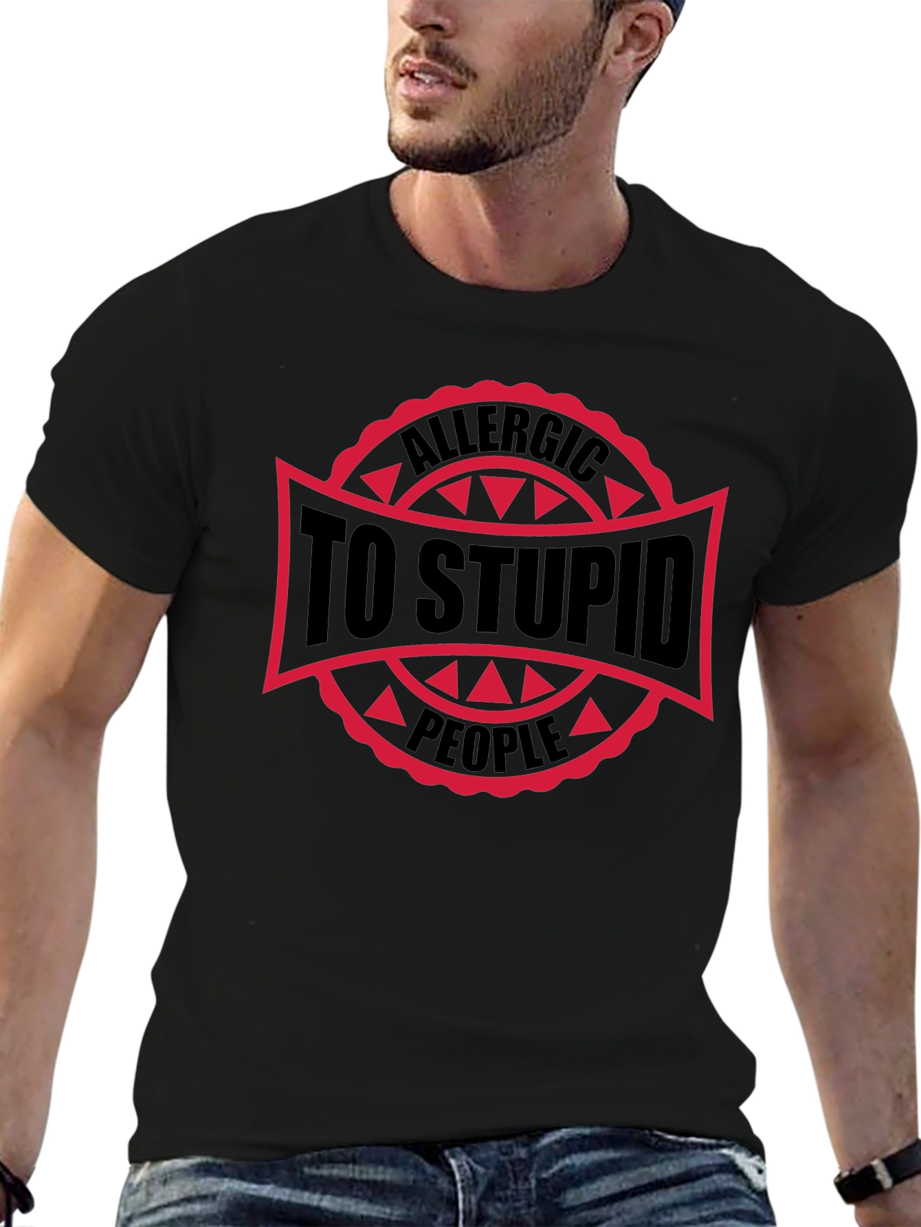 Allergic to Stupid People Graphic Tee