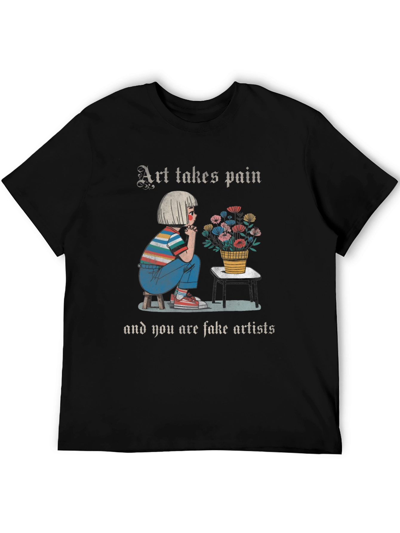 Art Takes Pain Graphic T-Shirt