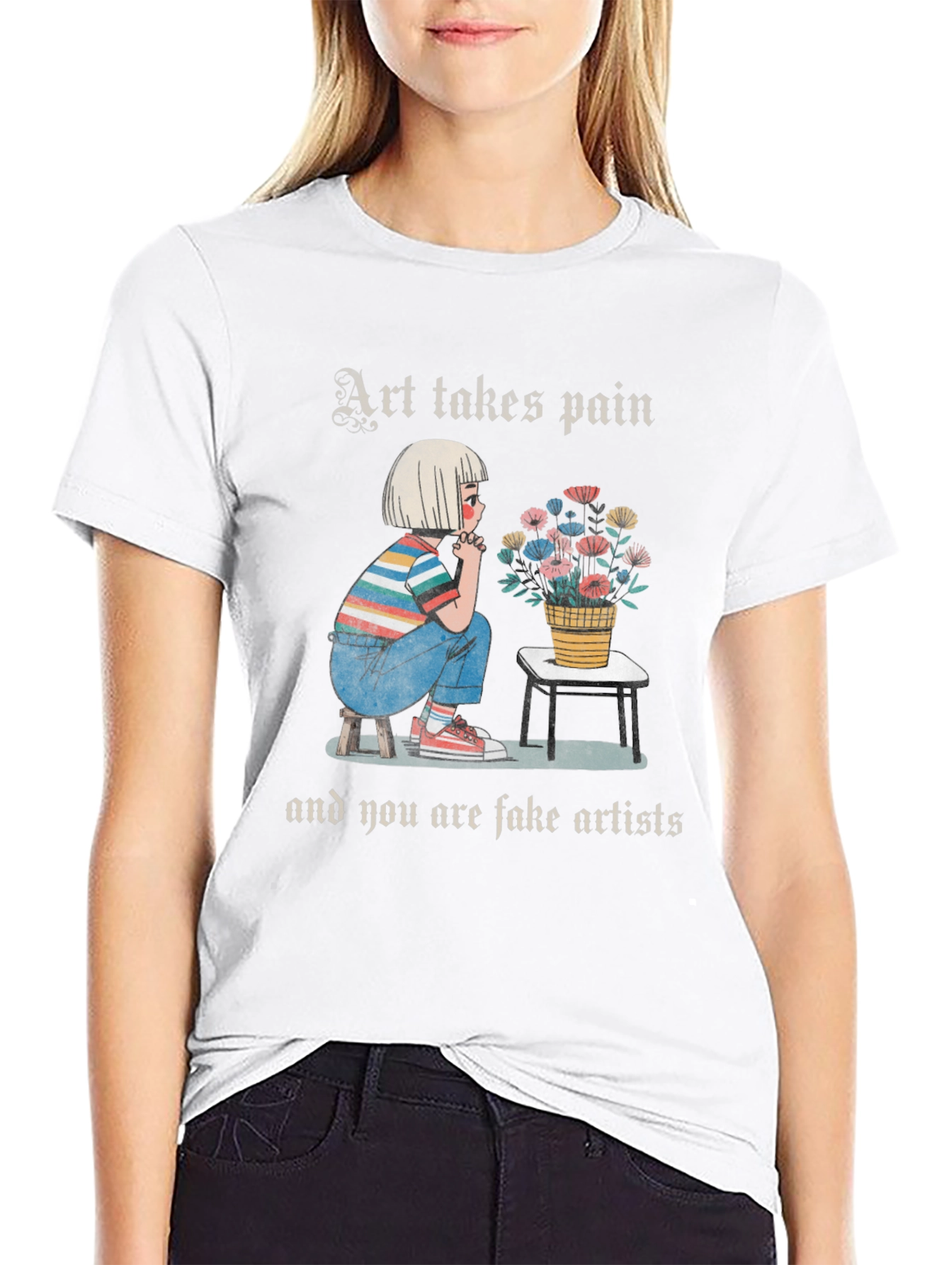 Art Takes Pain Graphic T-Shirt