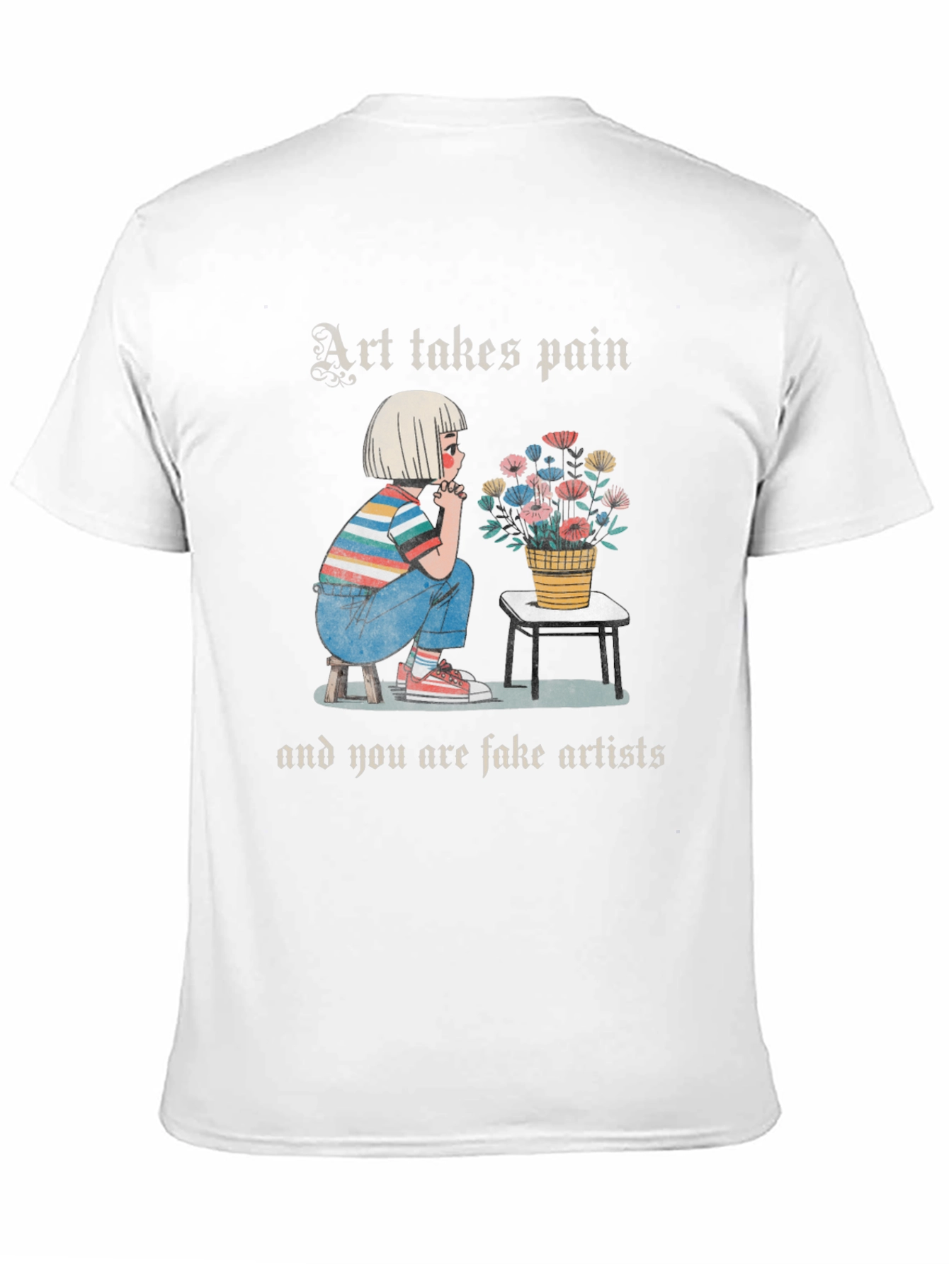 Art Takes Pain Graphic T-Shirt