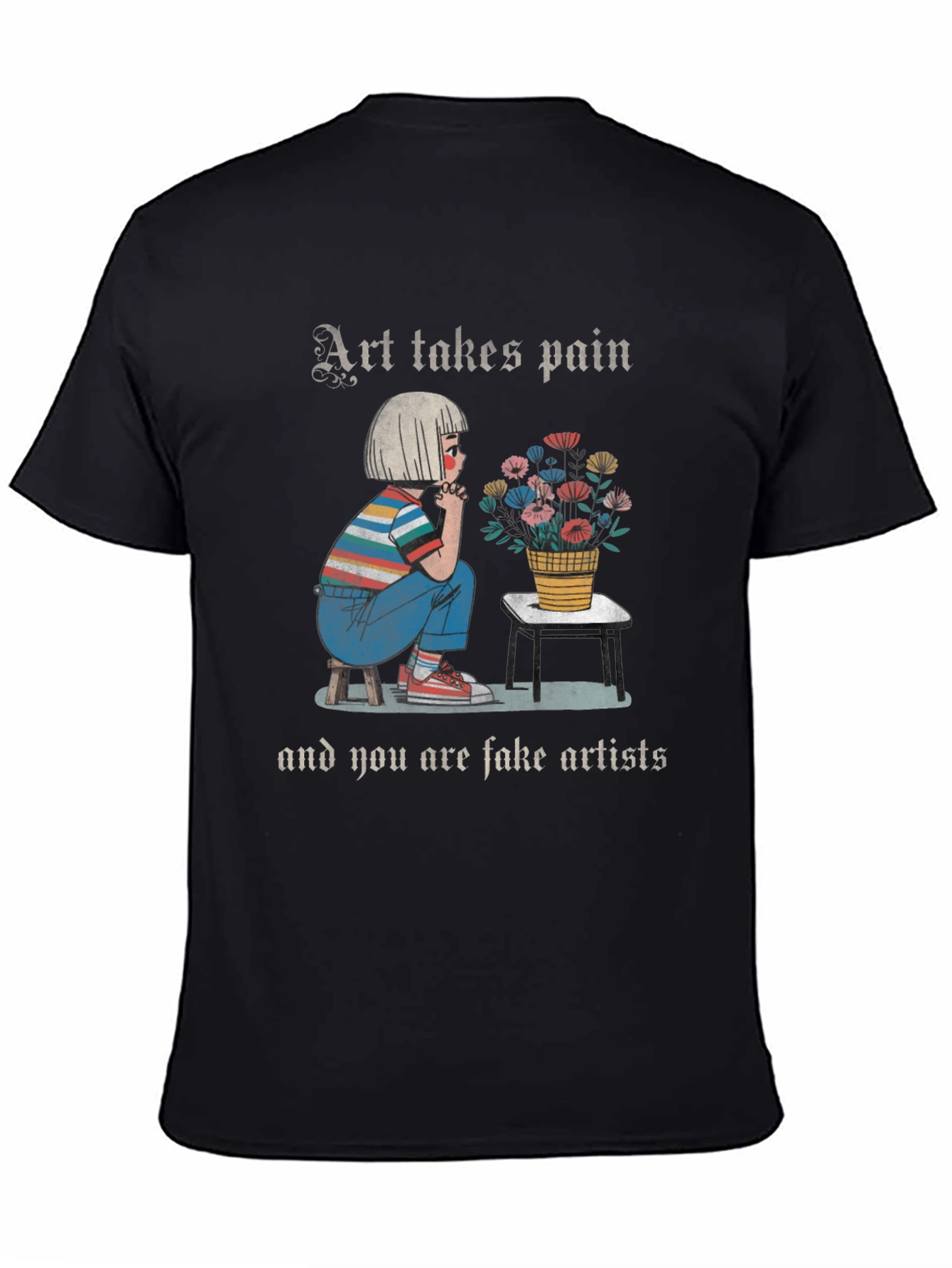Art Takes Pain Graphic T-Shirt
