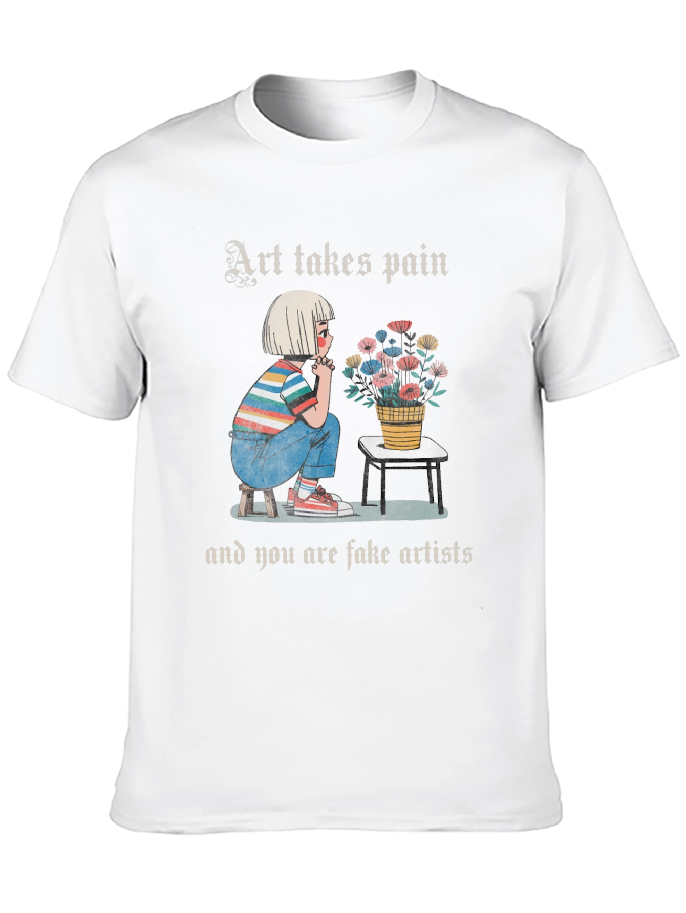 Art Takes Pain Graphic T-Shirt