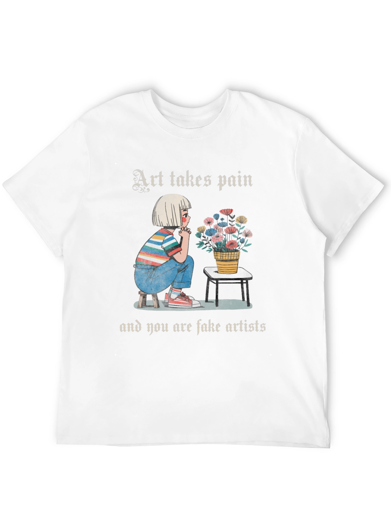 Art Takes Pain Graphic T-Shirt