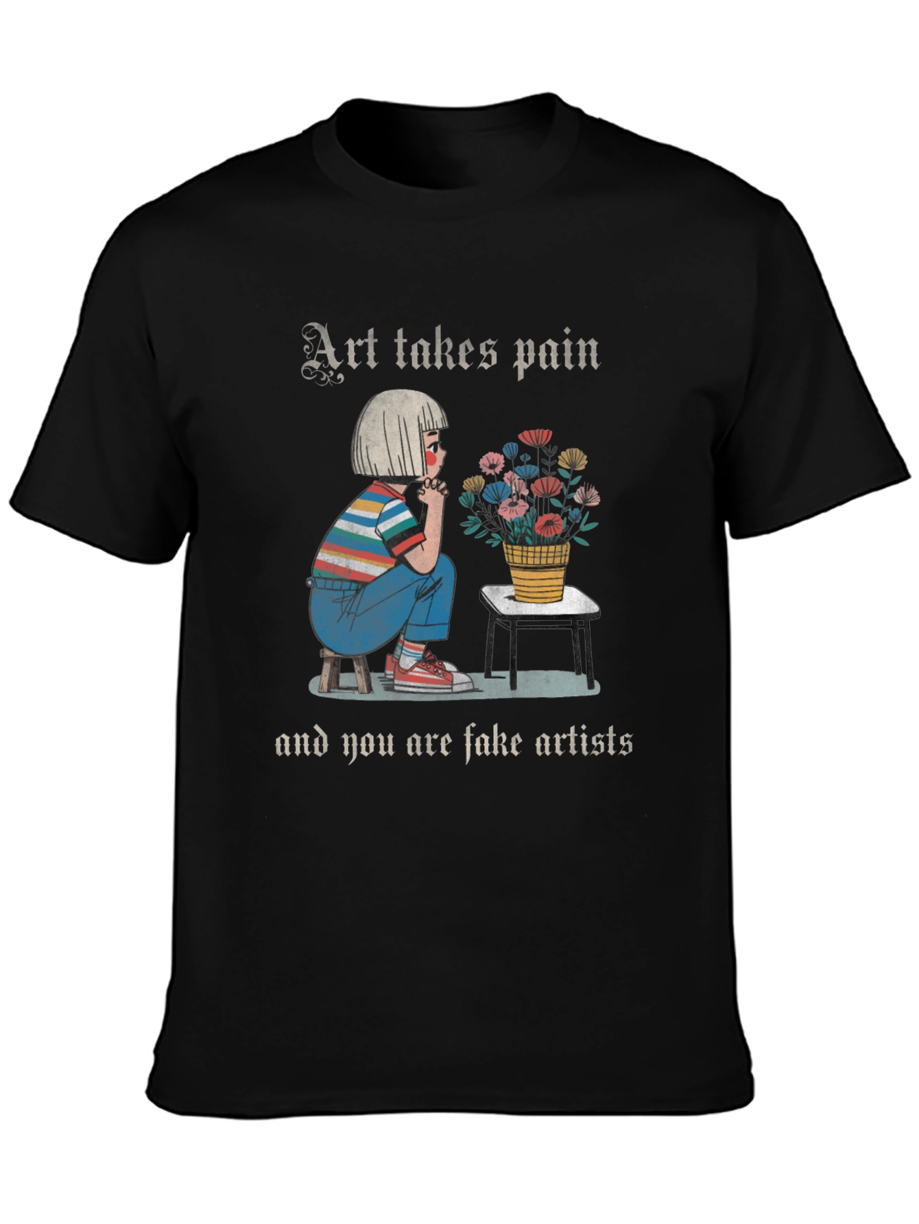 Art Takes Pain Graphic T-Shirt