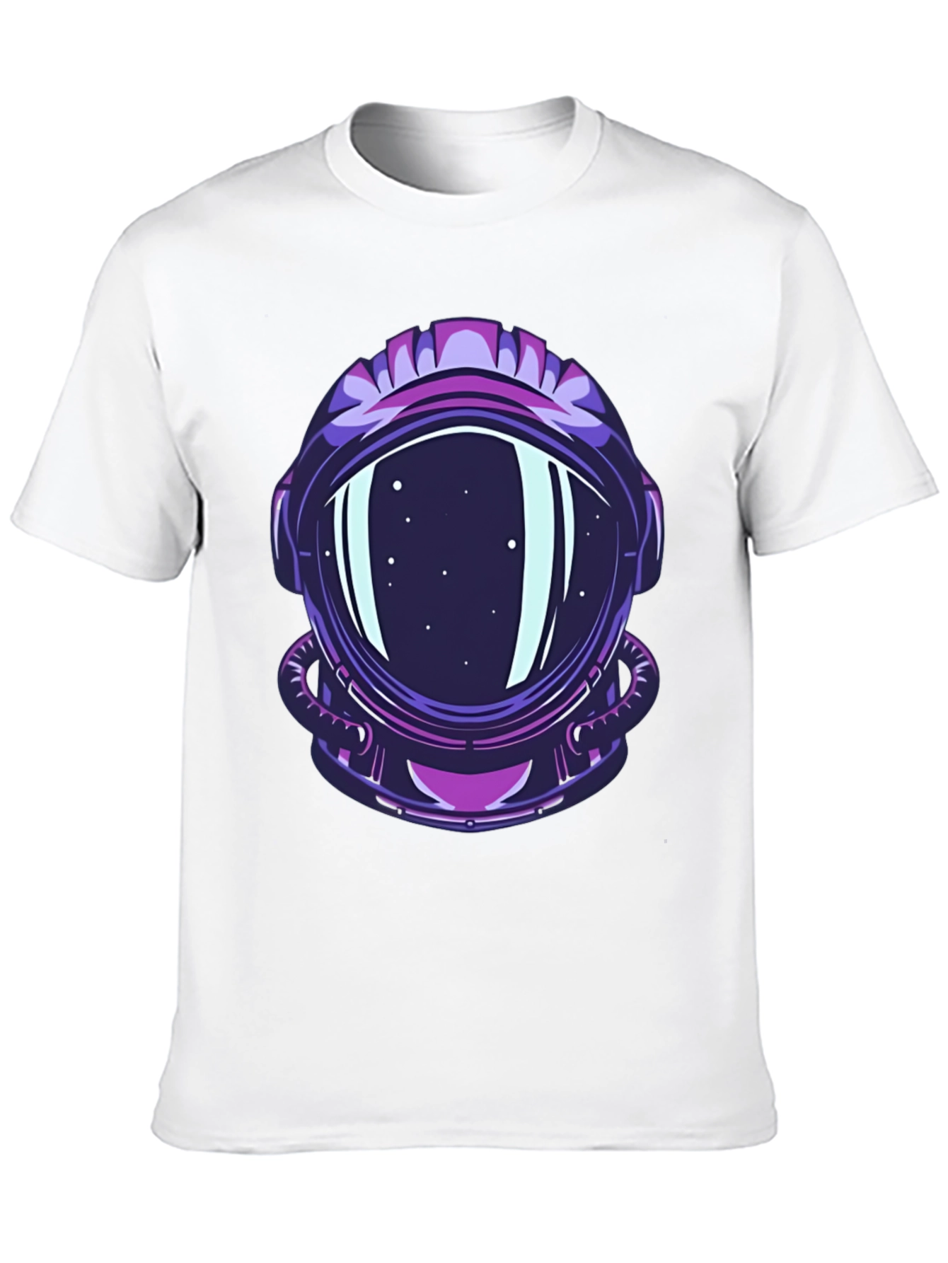 Astronaut Helmet Graphic Tee - Cool Space Design