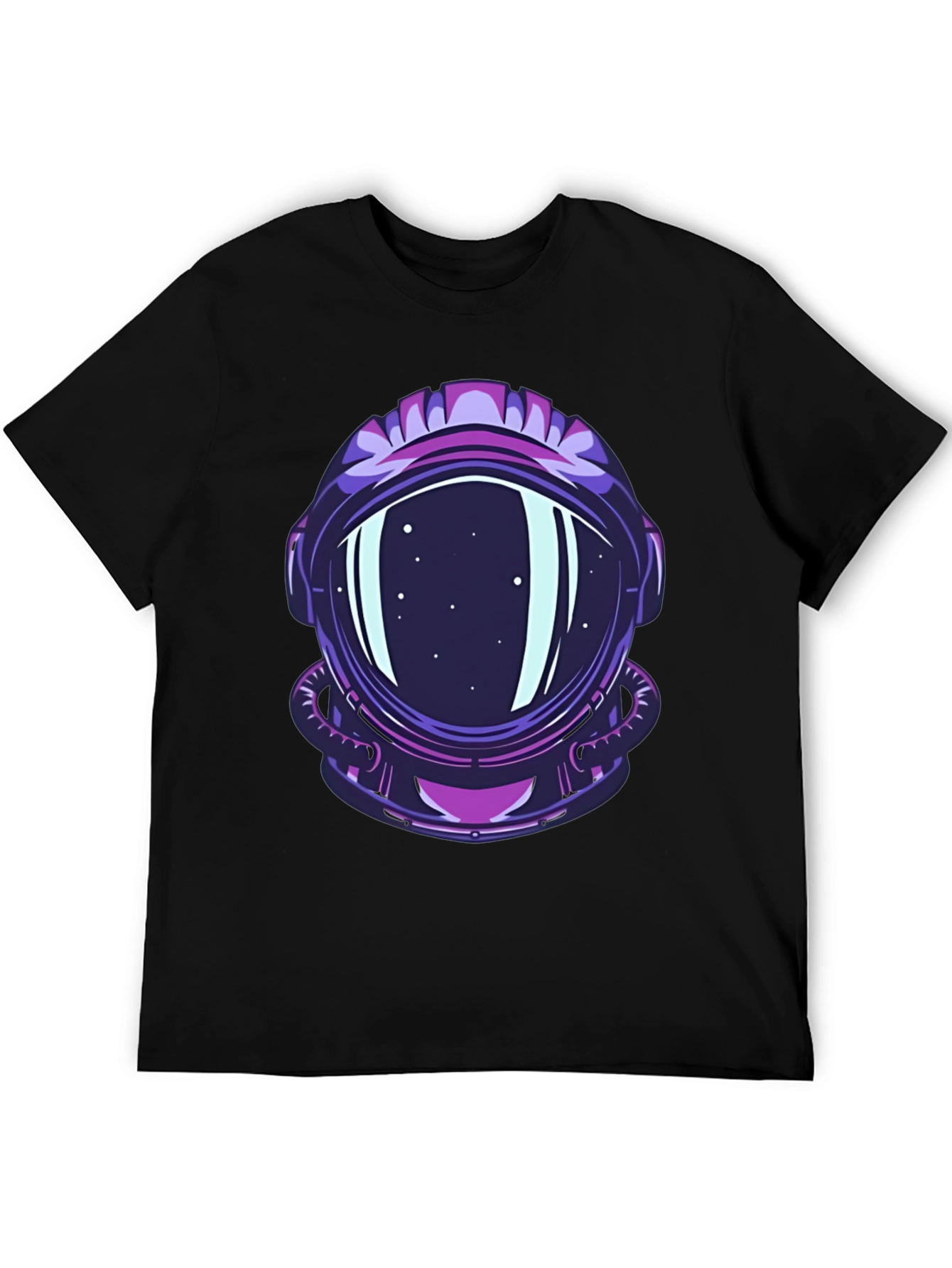 Astronaut Helmet Graphic Tee - Cool Space Design