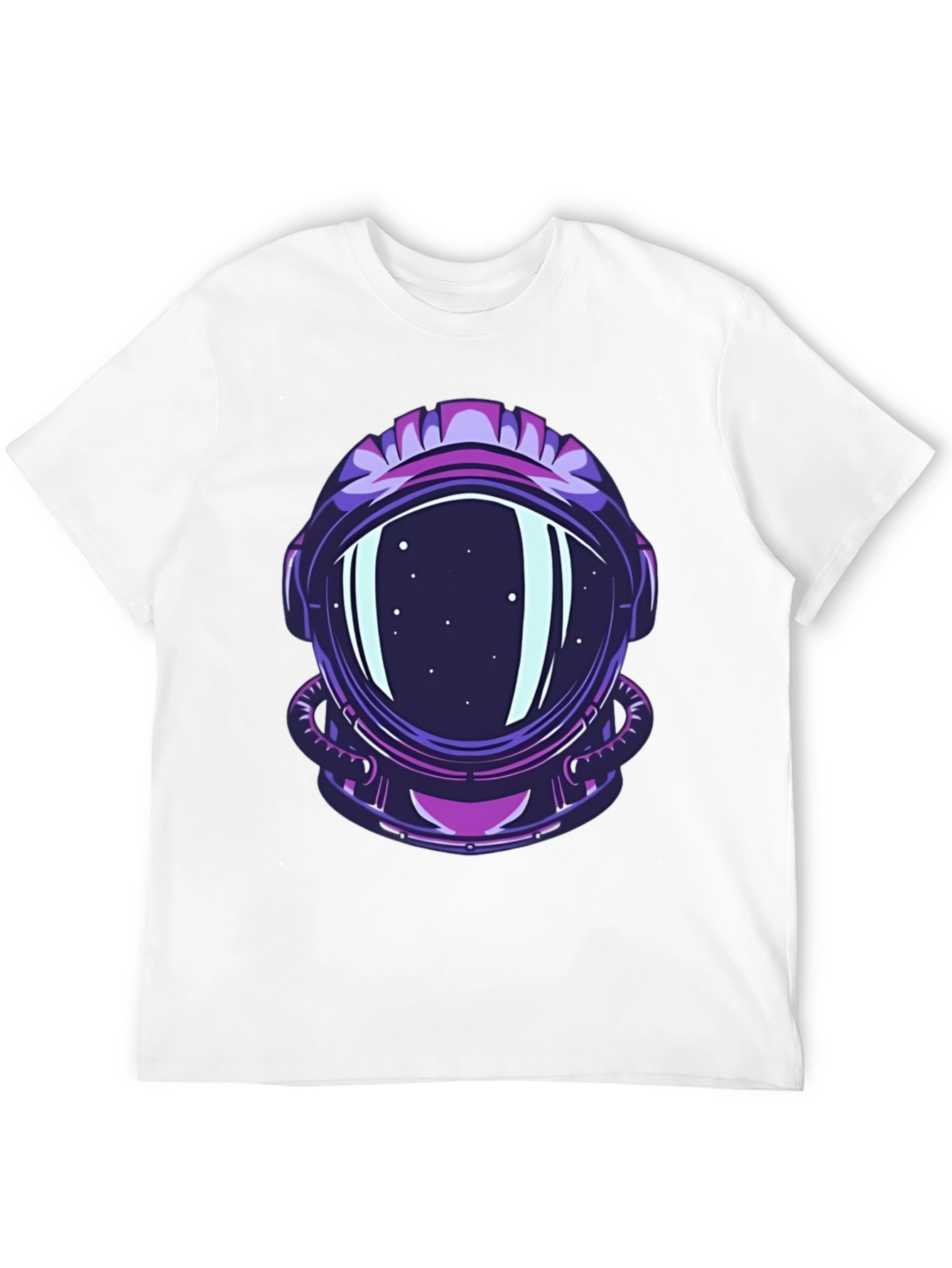 Astronaut Helmet Graphic Tee - Cool Space Design