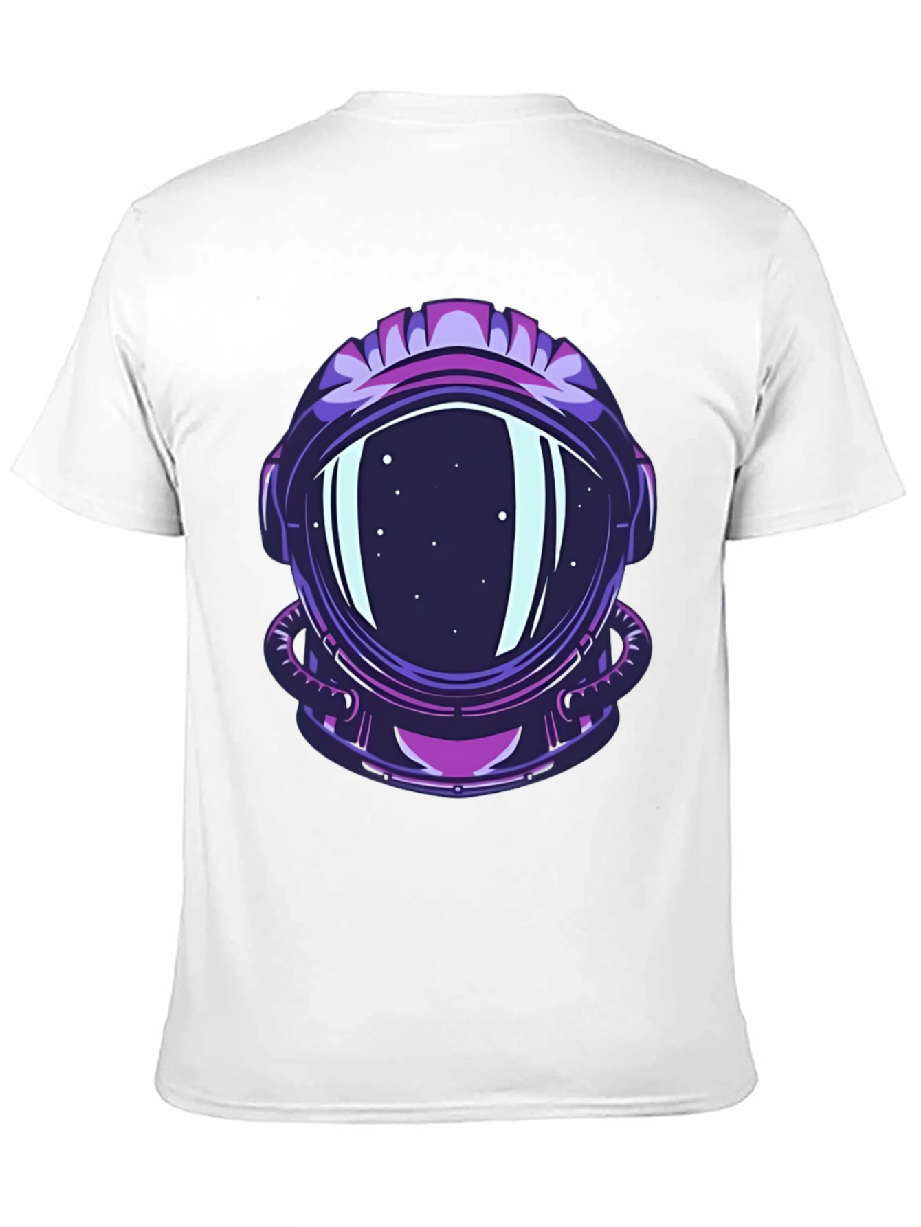Astronaut Helmet Graphic Tee - Cool Space Design