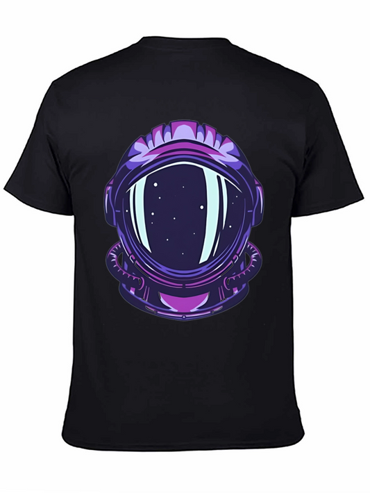 Astronaut Helmet Graphic Tee - Cool Space Design