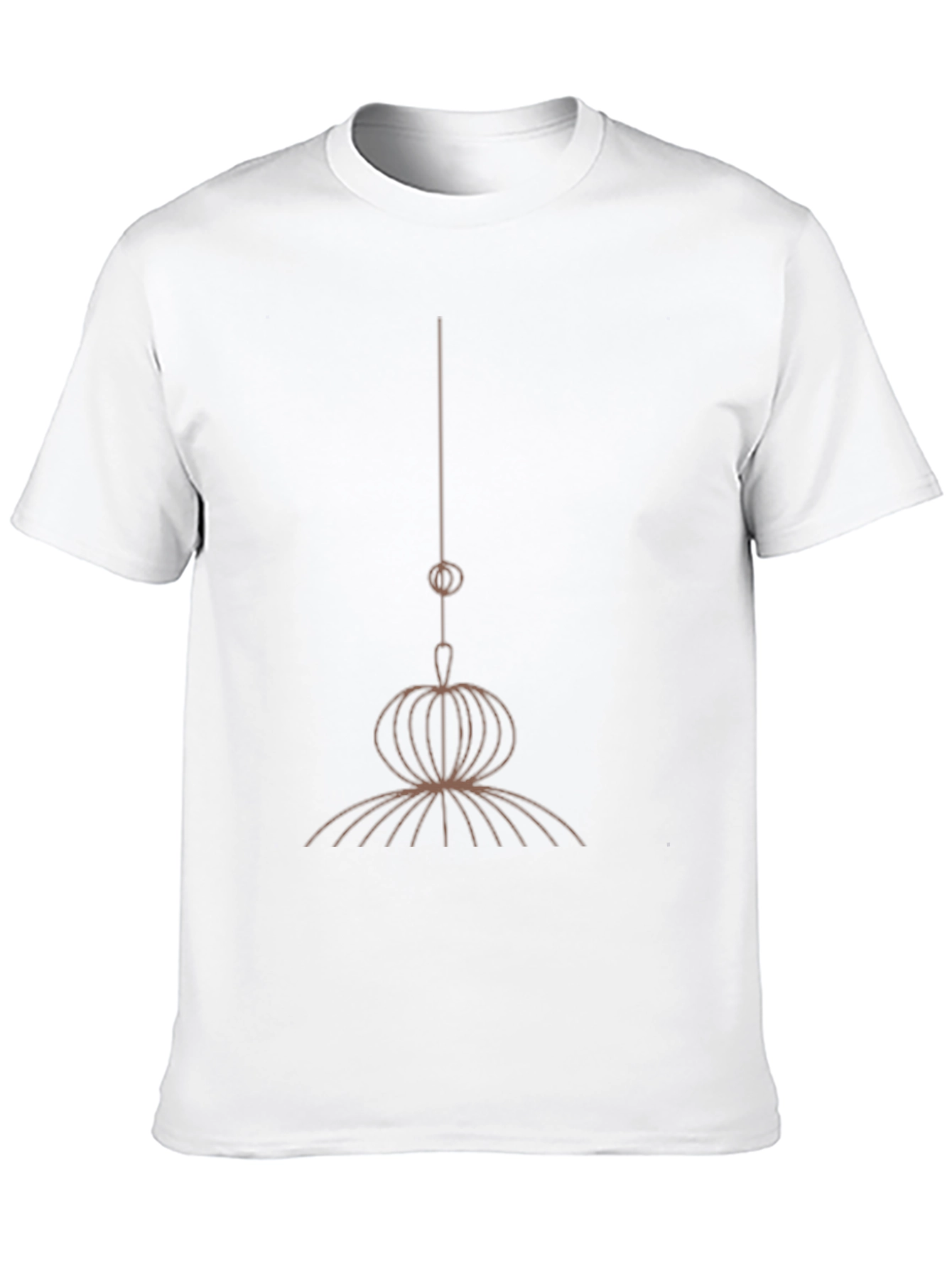 Abstract Tassel Graphic Black T-Shirt
