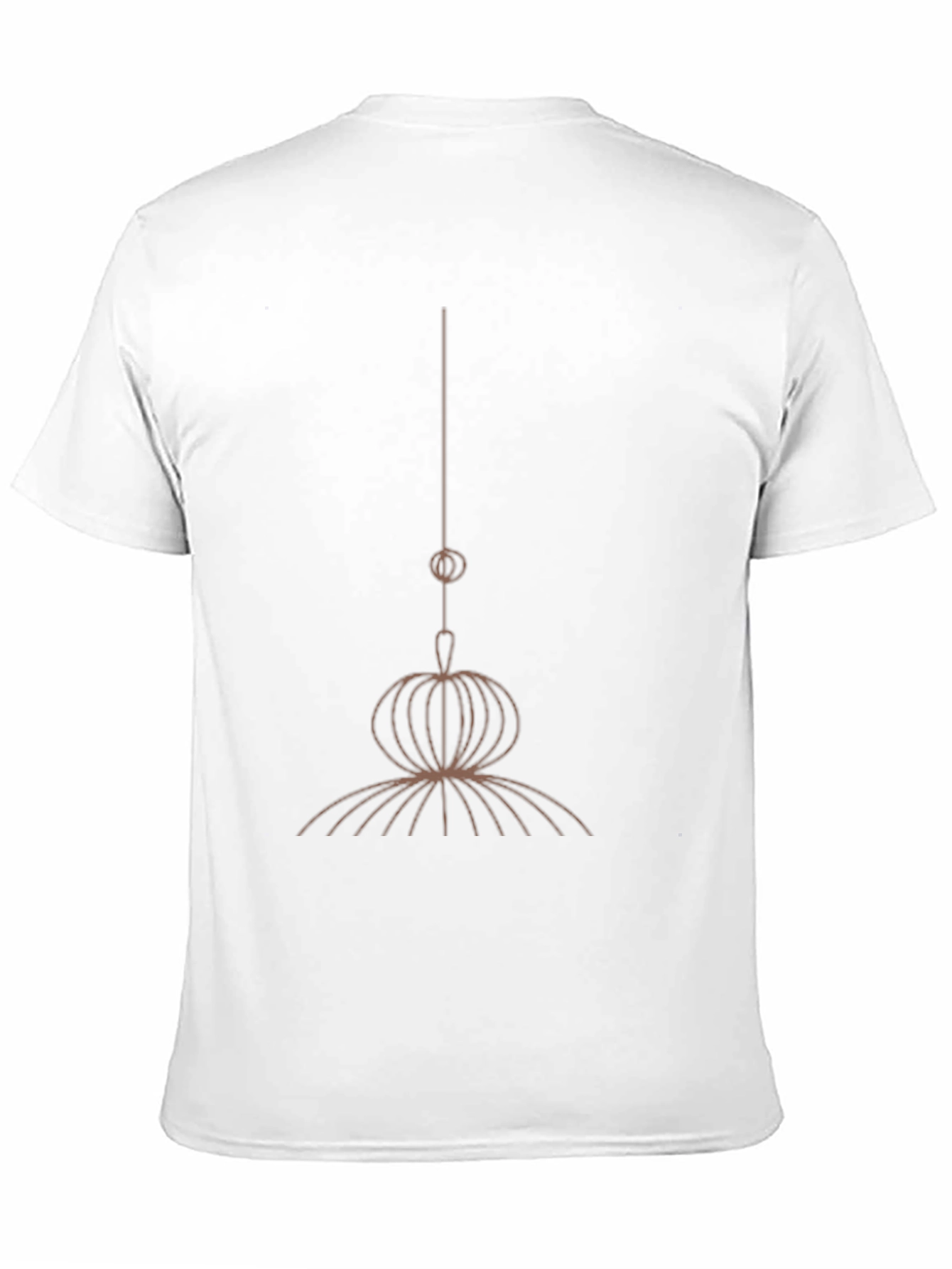 Abstract Tassel Graphic Black T-Shirt