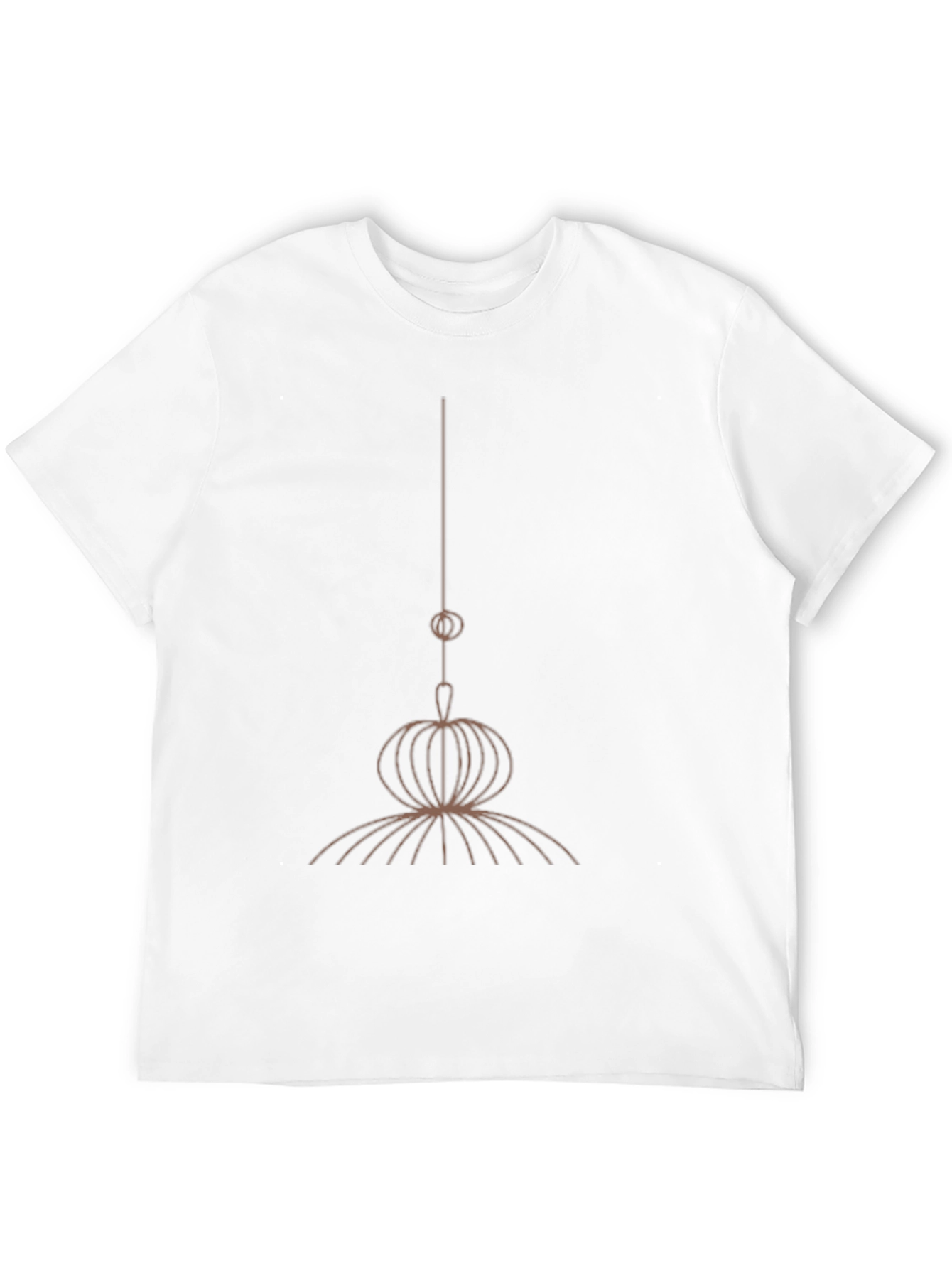Abstract Tassel Graphic Black T-Shirt