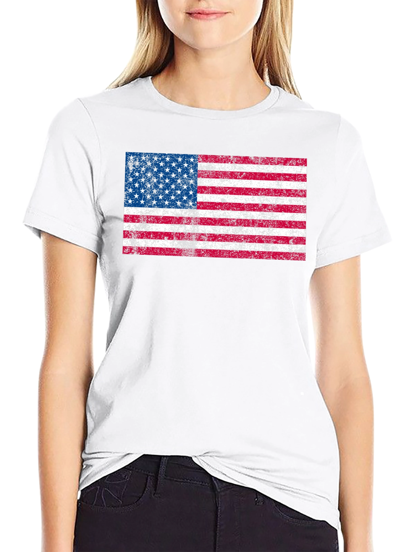 Distressed American Flag T-Shirt