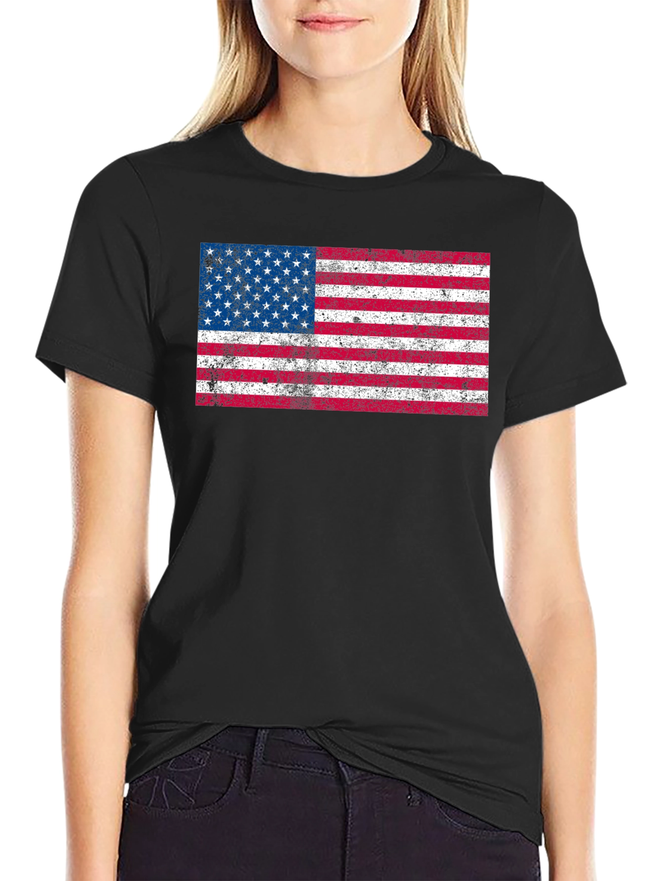 Distressed American Flag T-Shirt