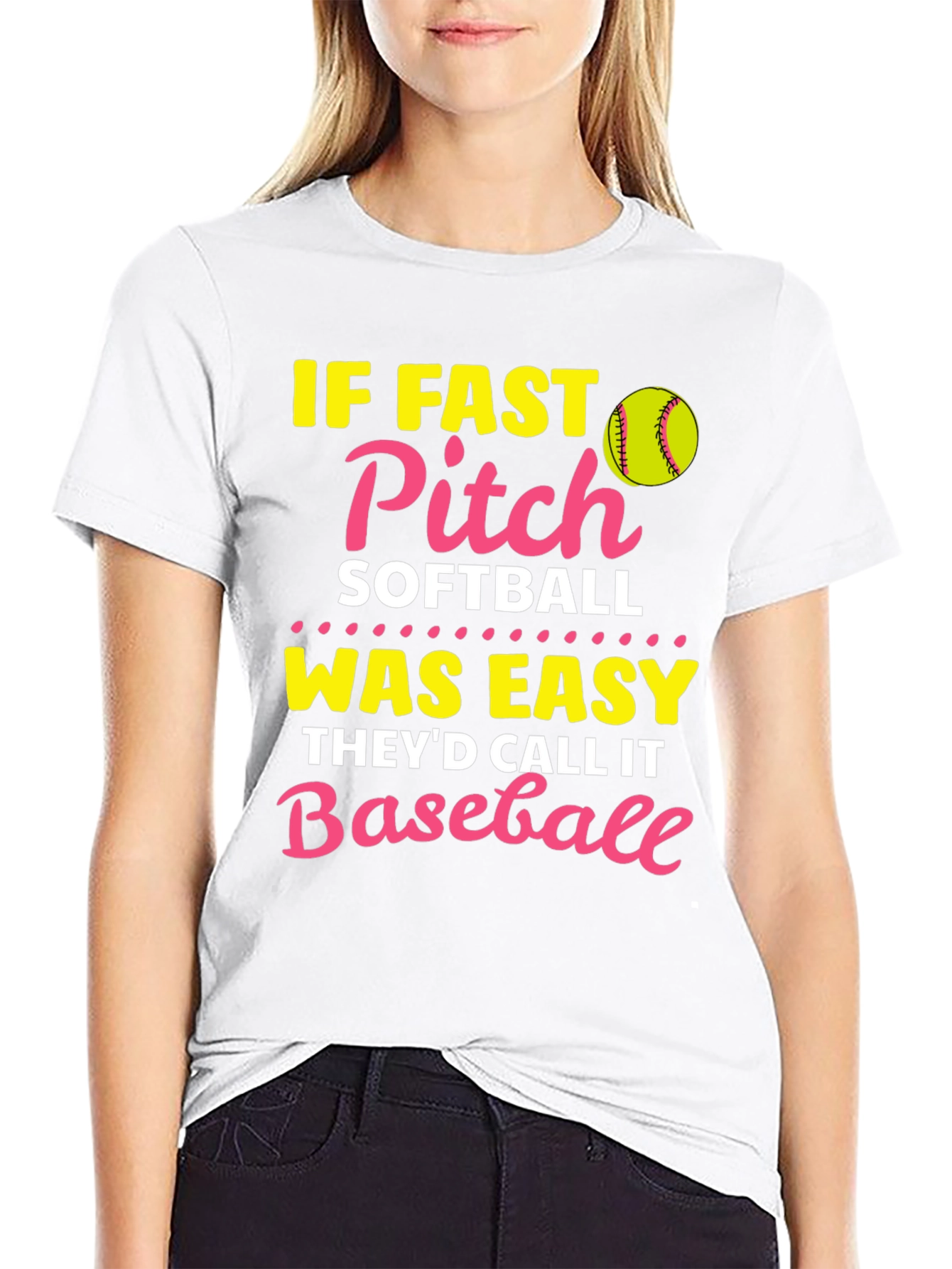 Fast Pitch Softball T-Shirt - Baseball Pun