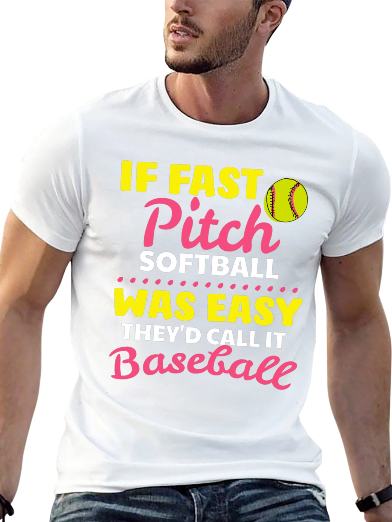 Fast Pitch Softball T-Shirt - Baseball Pun