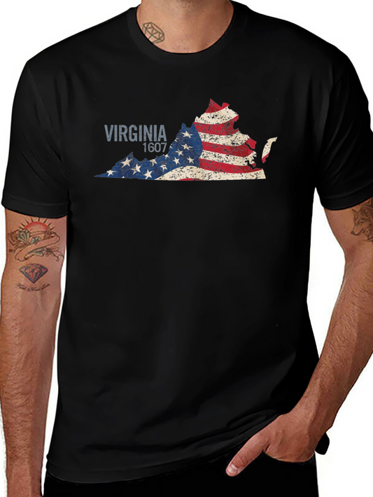 Virginia 1607 Flag Graphic T-Shirt