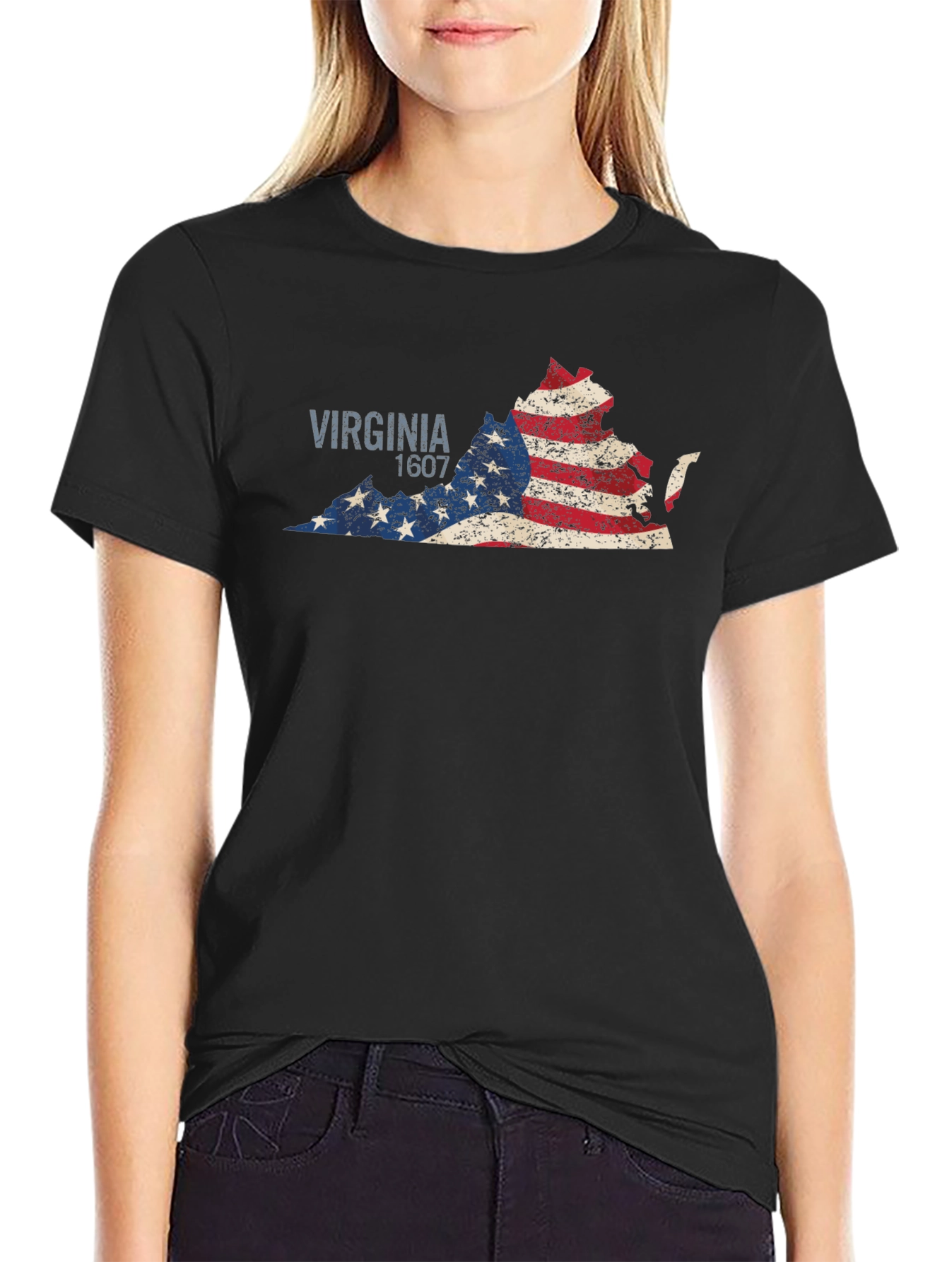 Virginia 1607 Flag Graphic T-Shirt