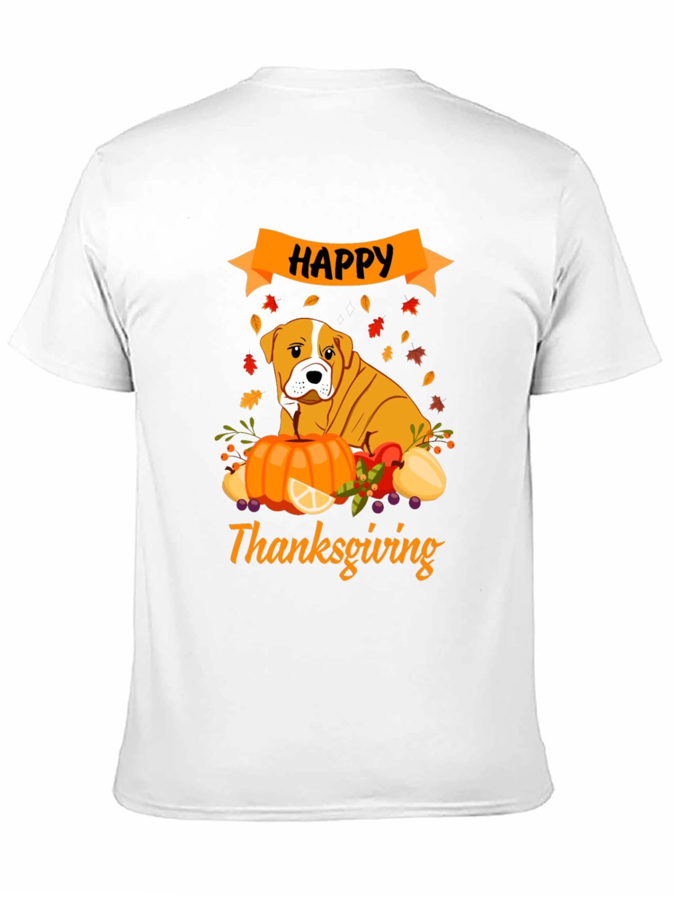 Happy Thanksgiving Dog T-Shirt