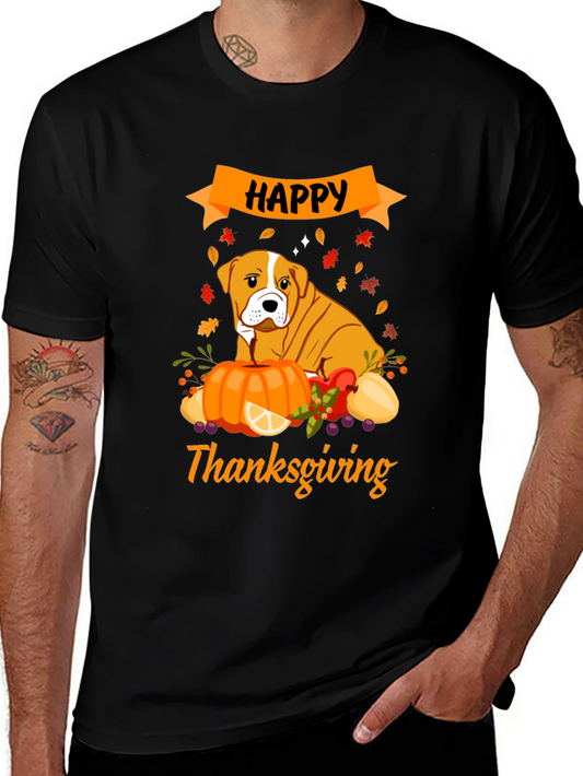 Happy Thanksgiving Dog T-Shirt