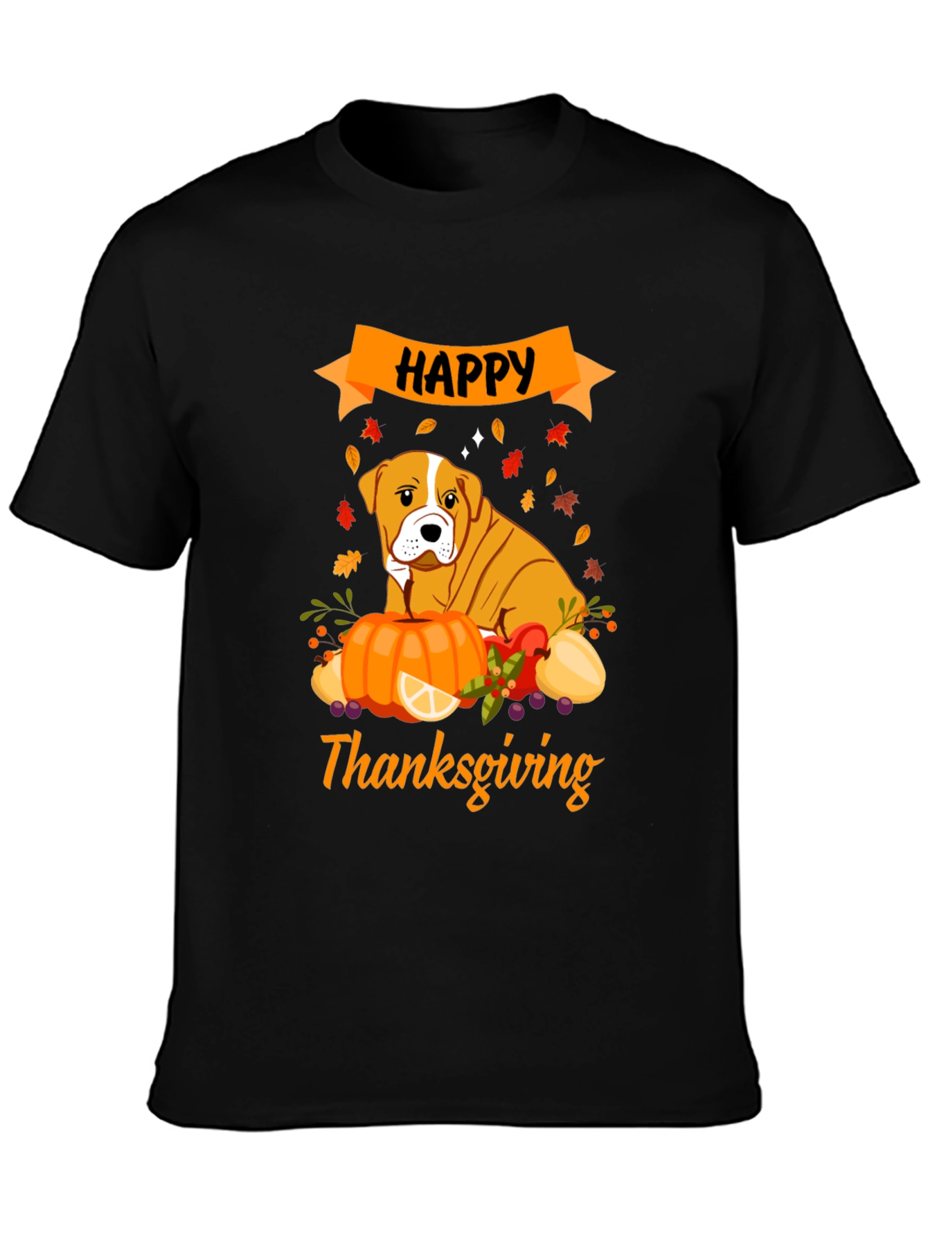Happy Thanksgiving Dog T-Shirt