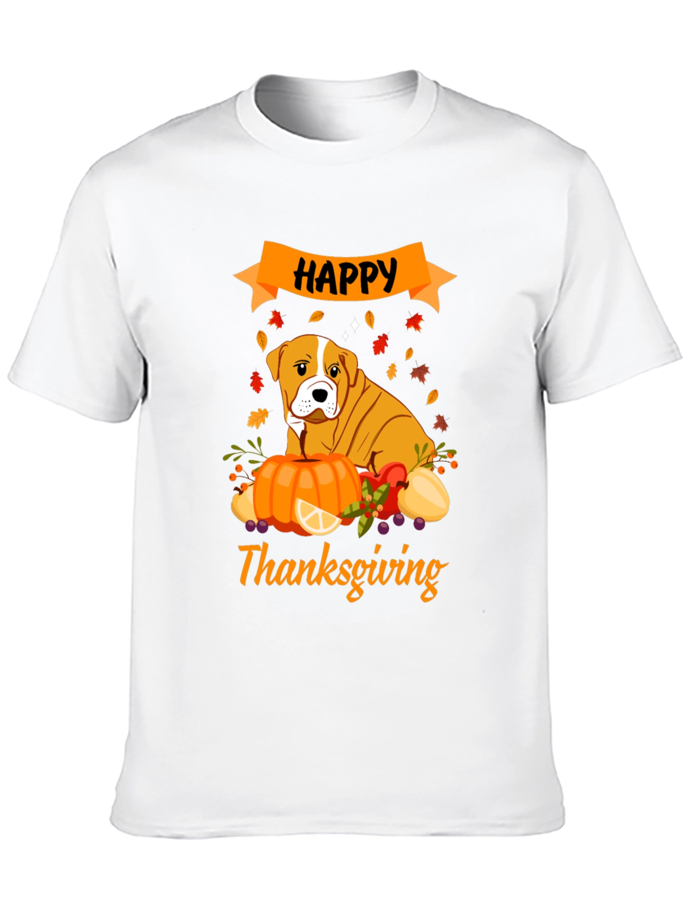 Happy Thanksgiving Dog T-Shirt