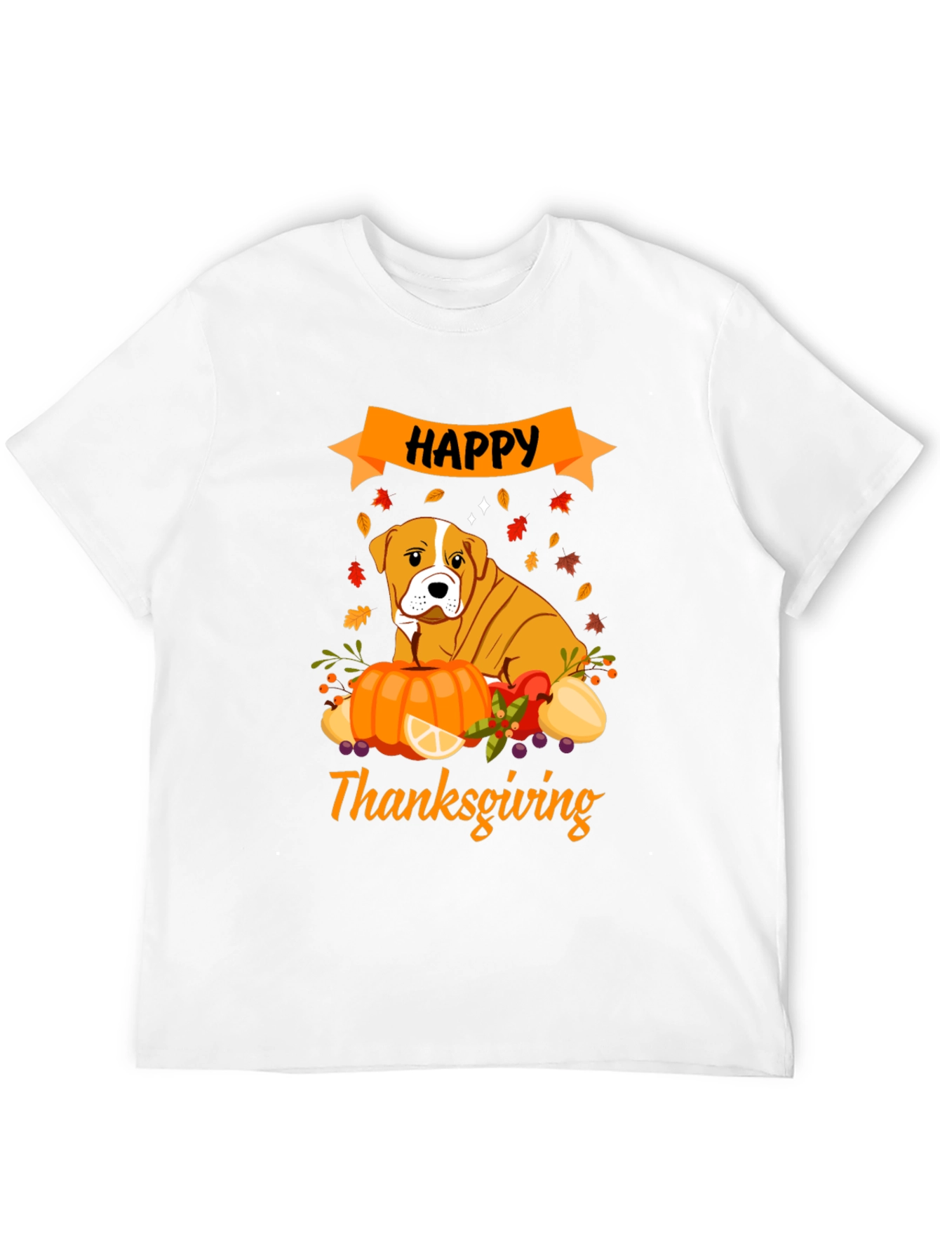 Happy Thanksgiving Dog T-Shirt
