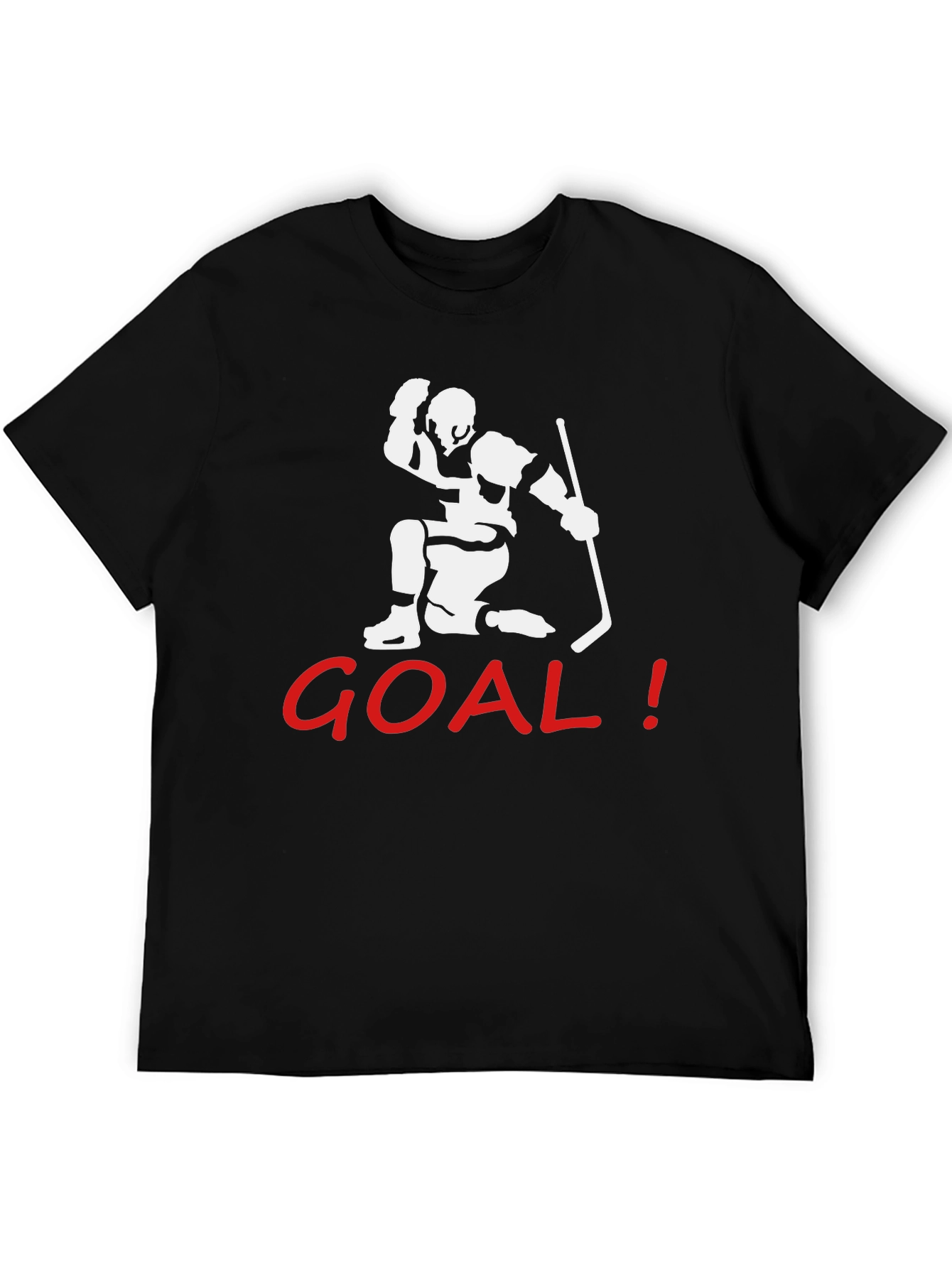 Goal Hockey T-Shirt - Black Graphic Tee