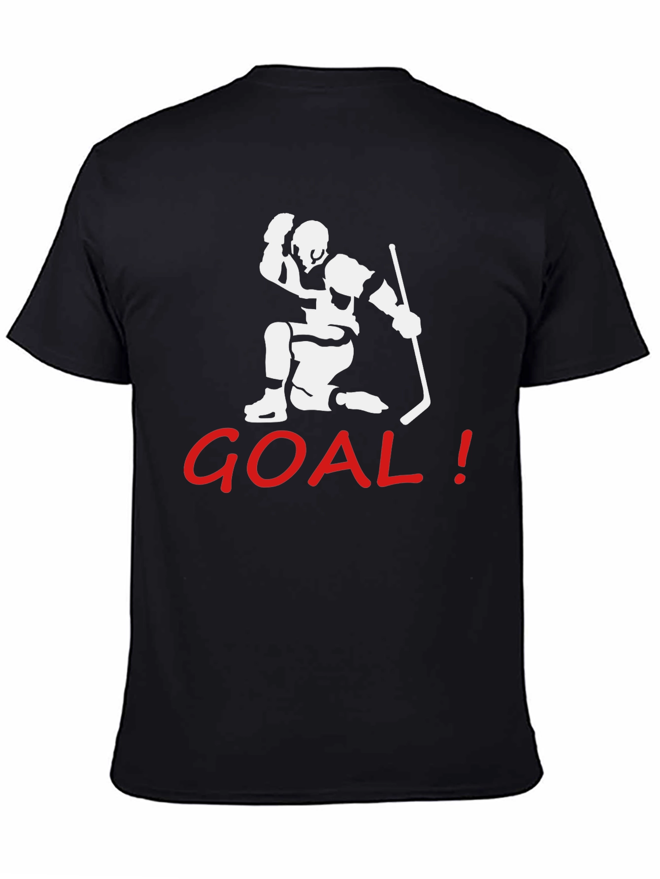 Goal Hockey T-Shirt - Black Graphic Tee