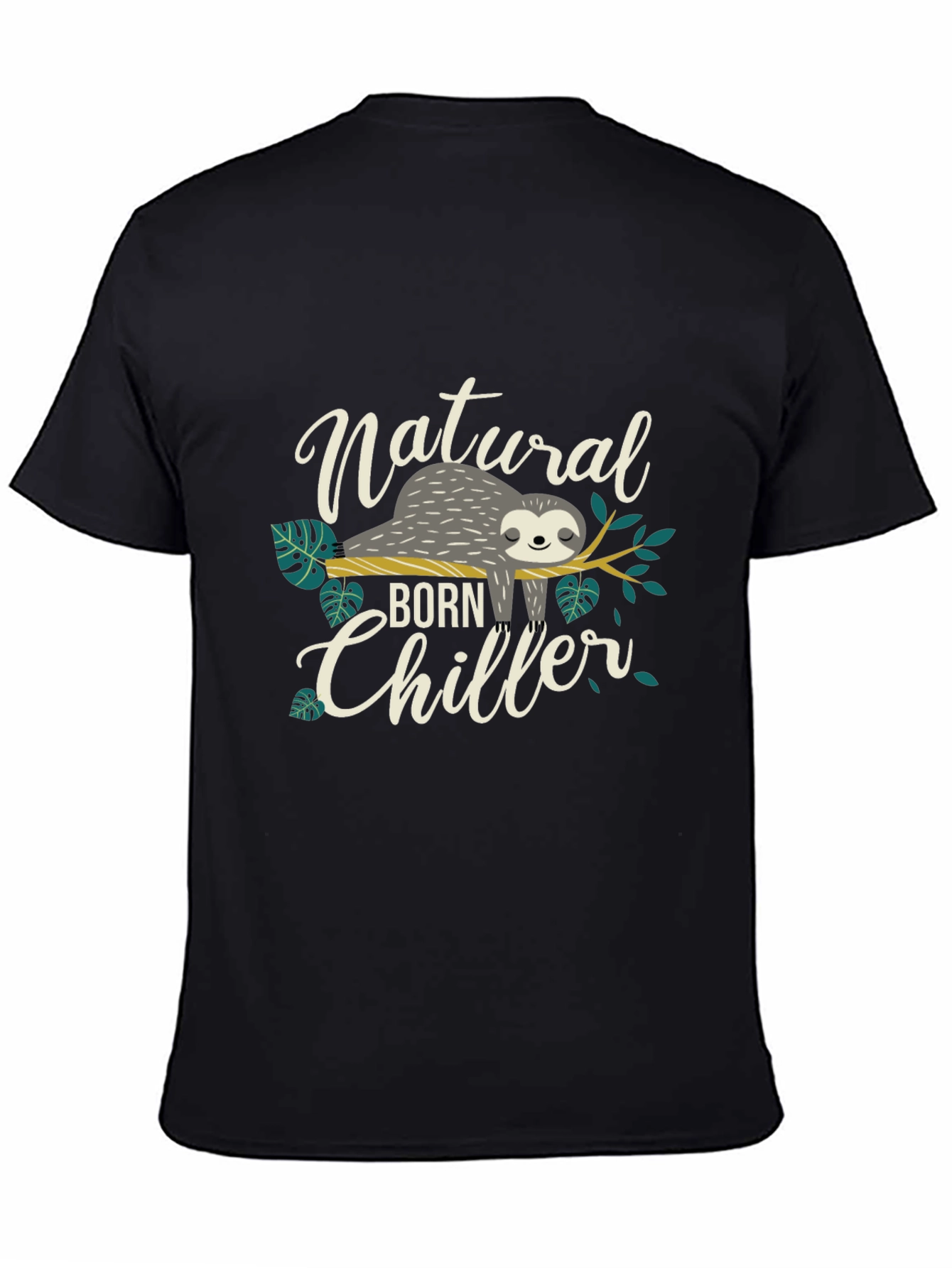 Natural Born Chiller Sloth Graphic T-Shirt