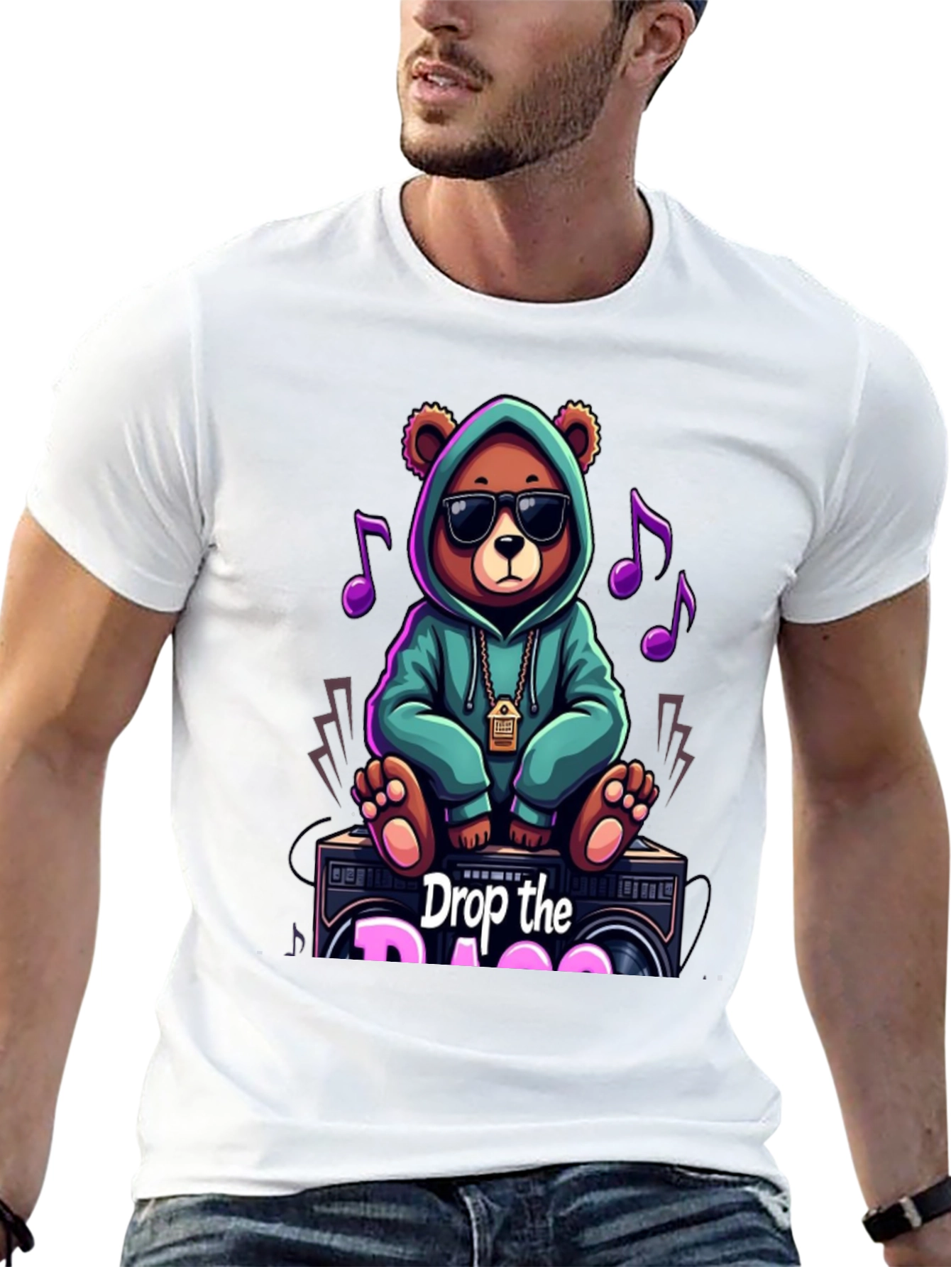 Drop the Bass Bear Graphic Tee