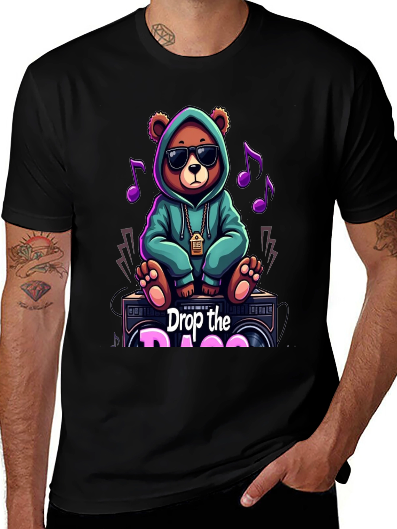 Drop the Bass Bear Graphic Tee