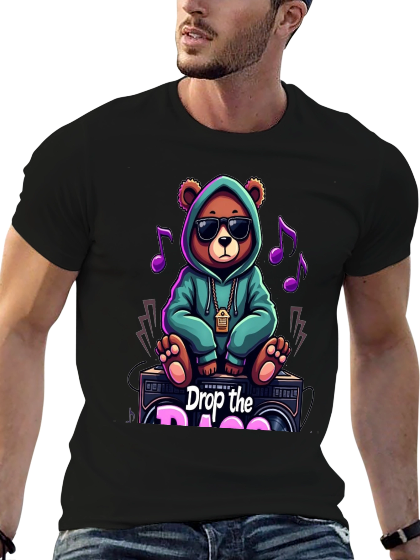 Drop the Bass Bear Graphic Tee